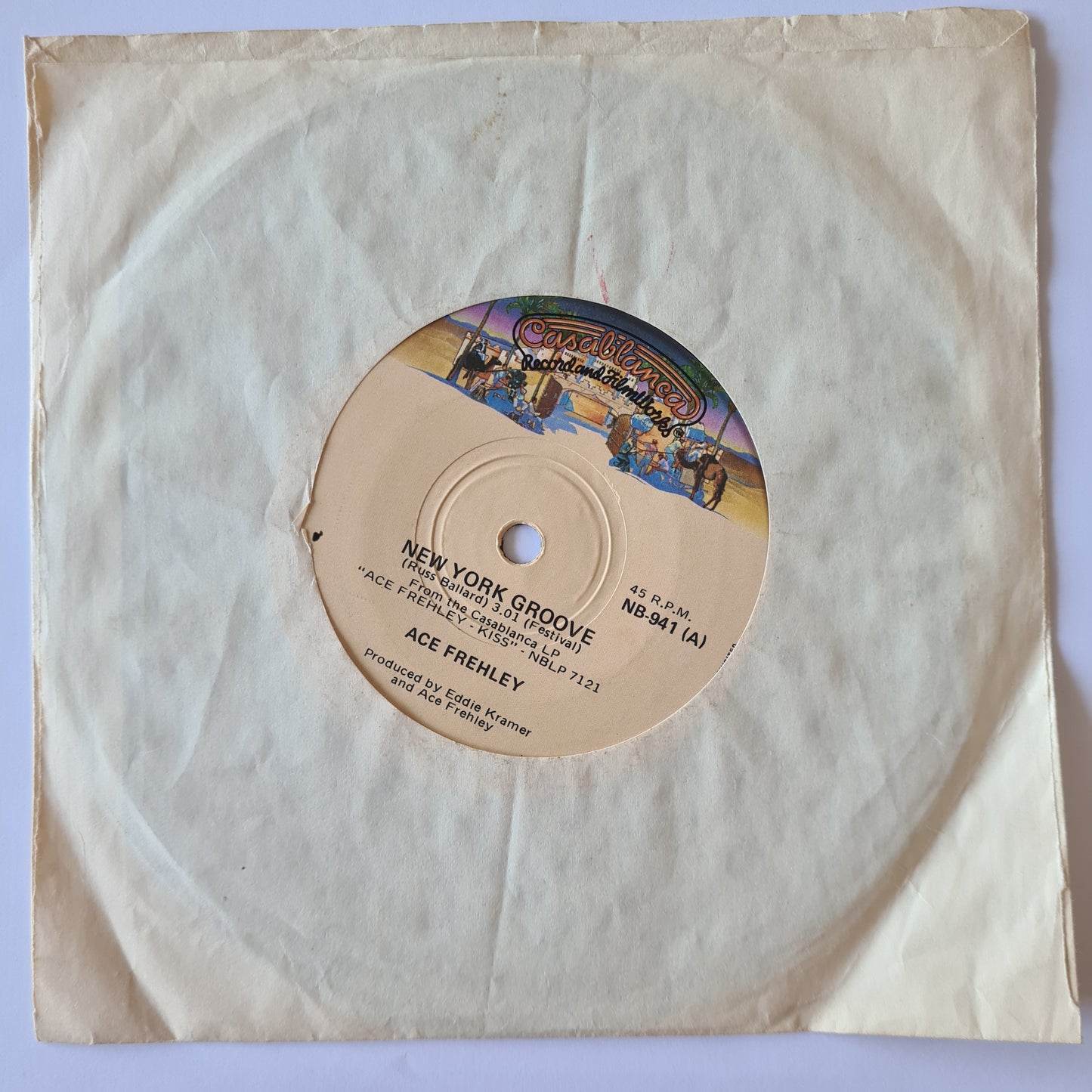 Ace Frehley (KISS) - New York Groove/ Snowblind - 1978 (Australian Pressing) - Vinyl Record 7" Single - 45 RPM