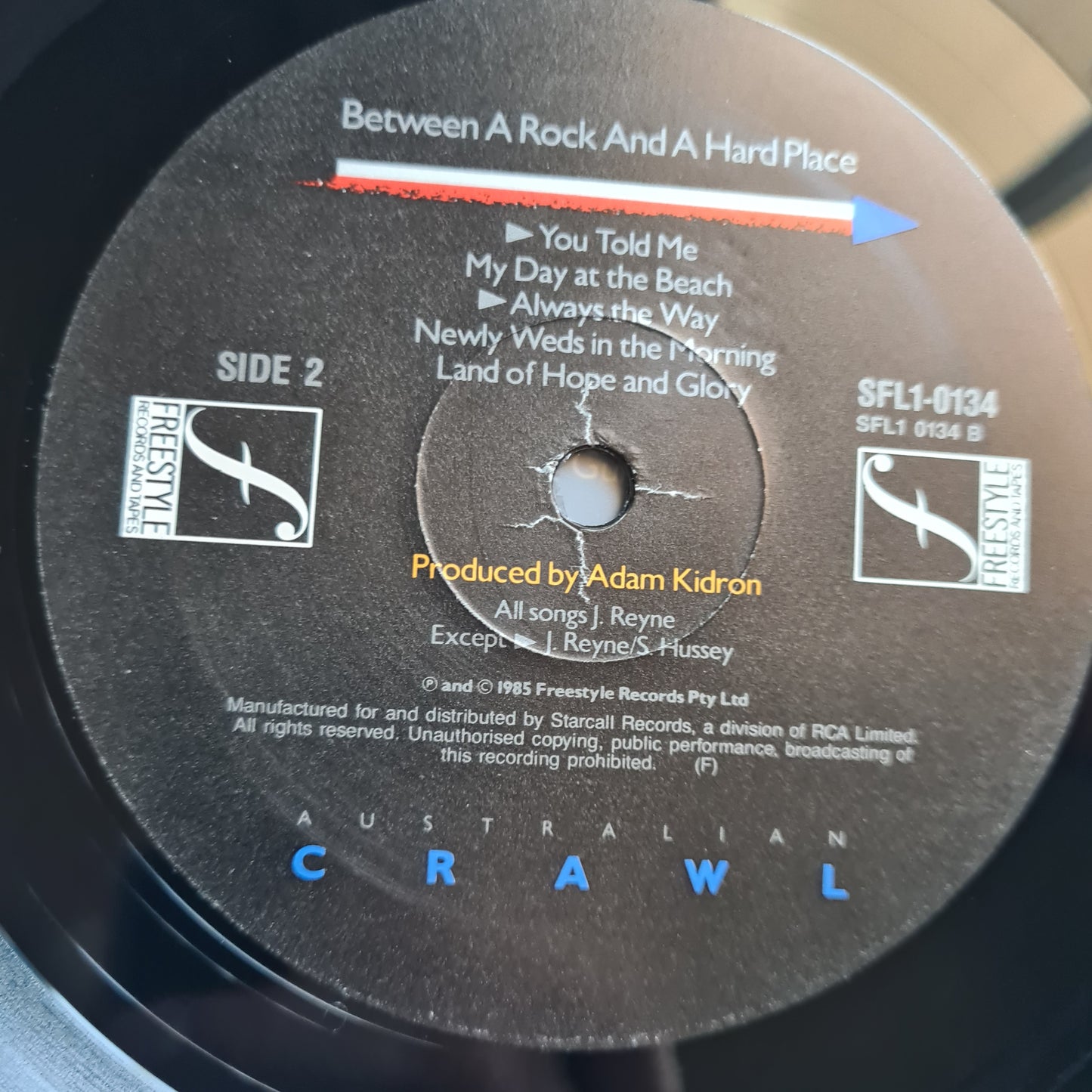 Australian Crawl – Between A Rock & A Hard Place - 1985 - Vinyl Record LP