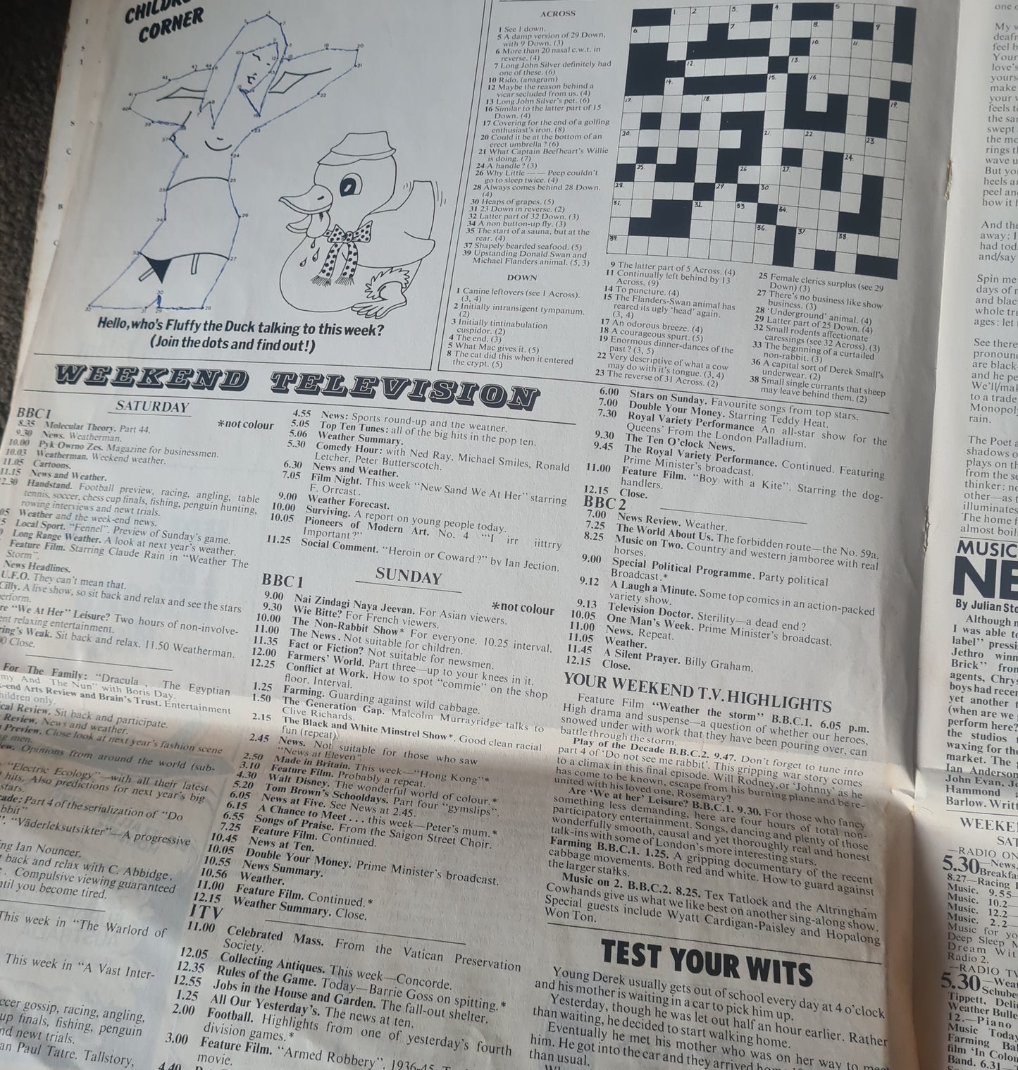 Jethro Tull – Thick As A Brick - 1972 - Vinyl Record LP (Newspaper Cover)