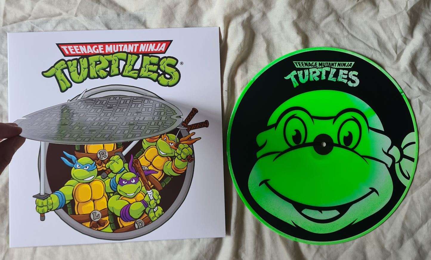 Teenage Mutant Ninja Turtles – Let's Kick Shell (Deluxe Edition,Tubular Turtle Swirl) - SNES Video Game Soundtrack- Vinyl Record EP