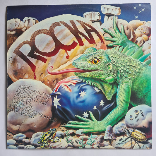 Various Artists (AC/DC, Angels, Stevie Wright, etc) – Rocka - 1976 - Vinyl Record LP (near mint - with insert)