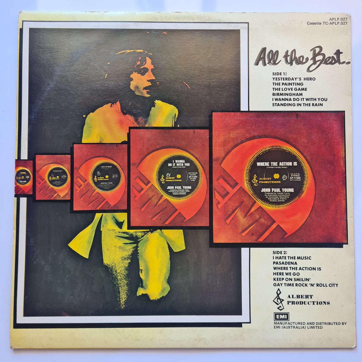 John Paul Young – All The Best - 1977 - Vinyl Record LP