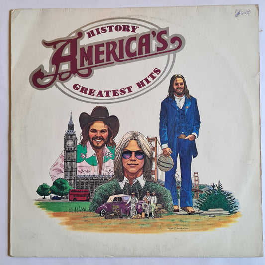 America – History: America's Greatest Hits - 1975 - Vinyl Record LP