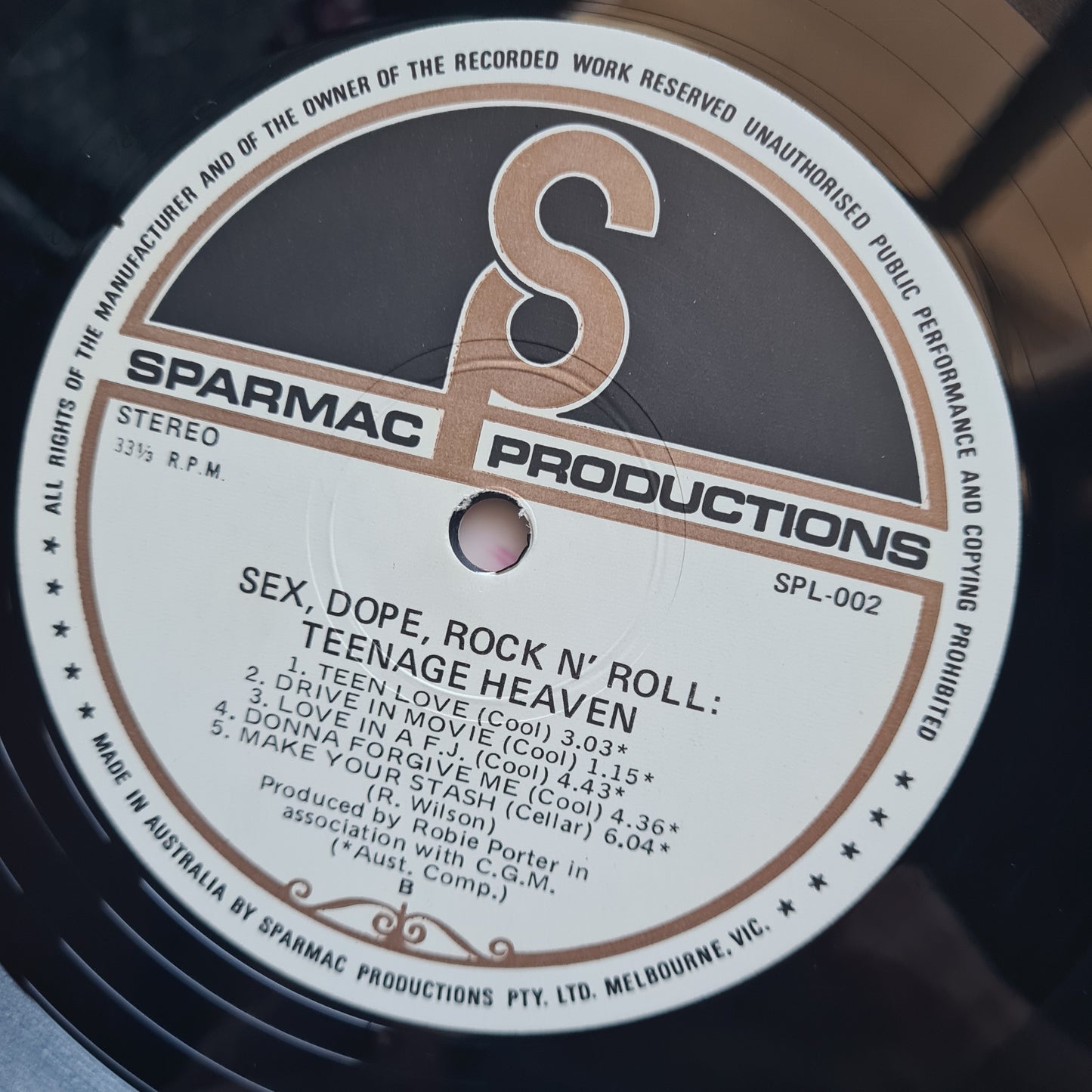 Daddy Cool – Sex, Dope, Rock'n'Roll: Teenage Heaven - 1972 - Gatefold Vinyl Record LP