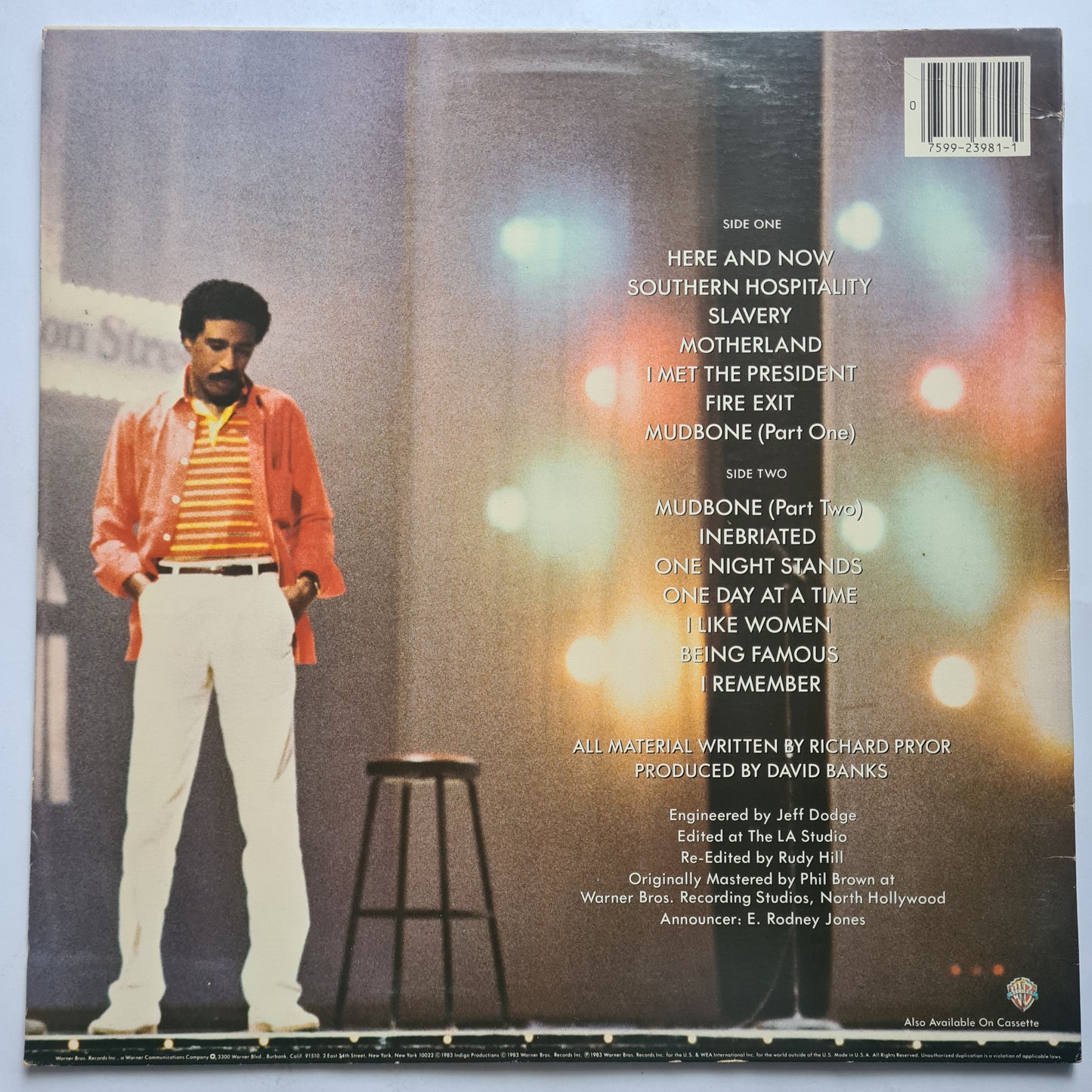 Richard Pryor – Here & Now - 1983 - Vinyl Record LP