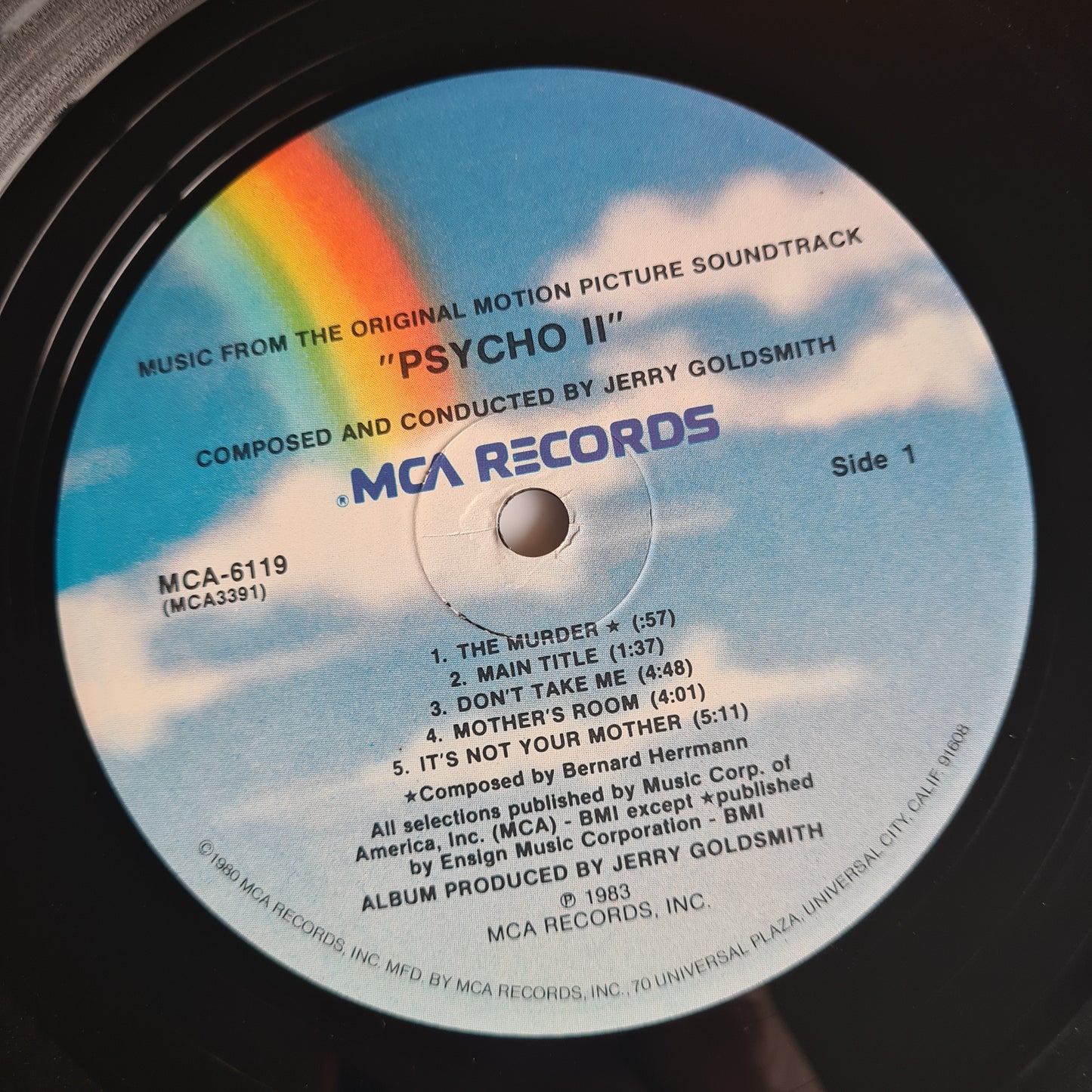 Jerry Goldsmith – Psycho II (Music From The Original Motion Picture Soundtrack)- 1983 - Vinyl Record LP *Horror*