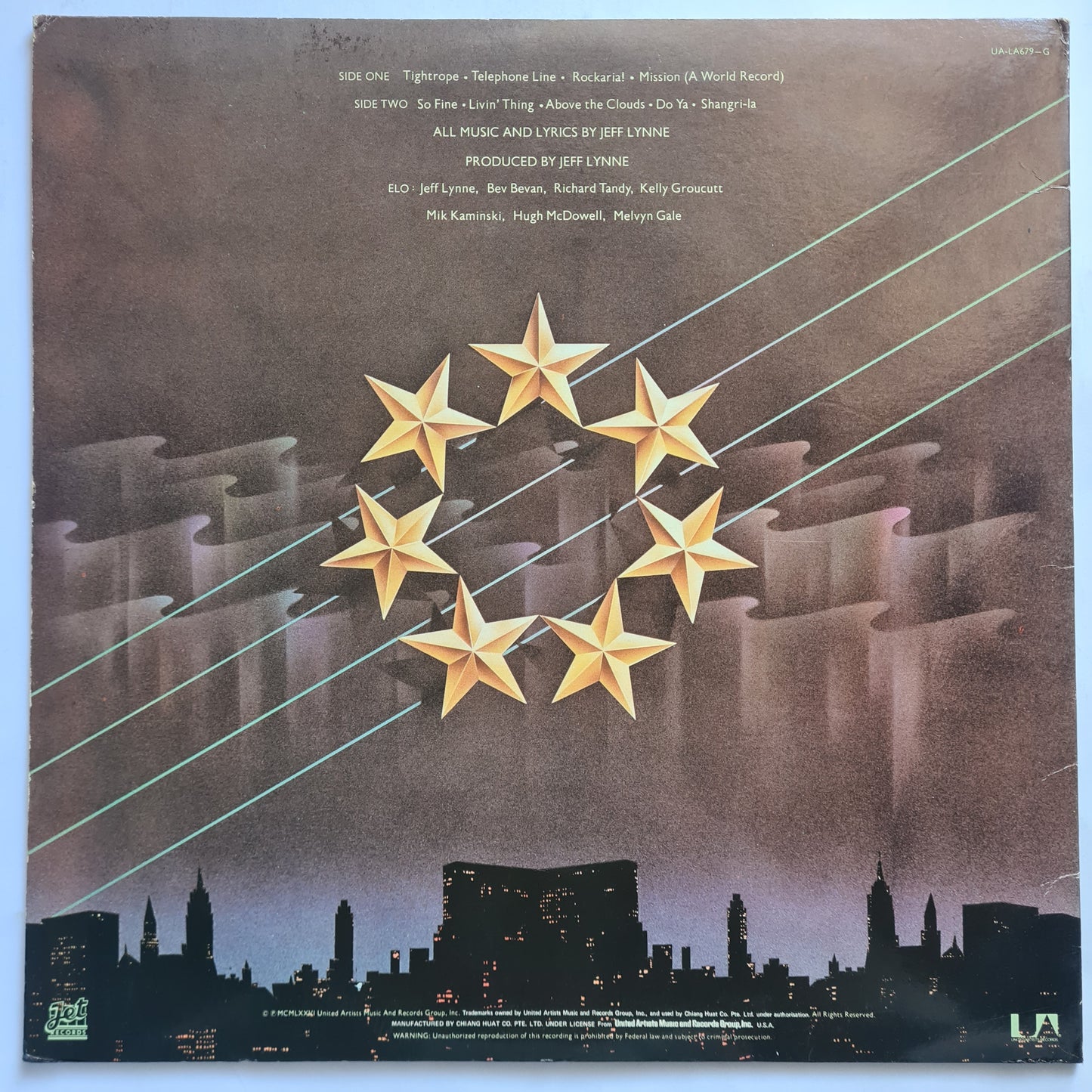 ELO – New World Record - 1976 (USA Pressing) - Vinyl Record LP