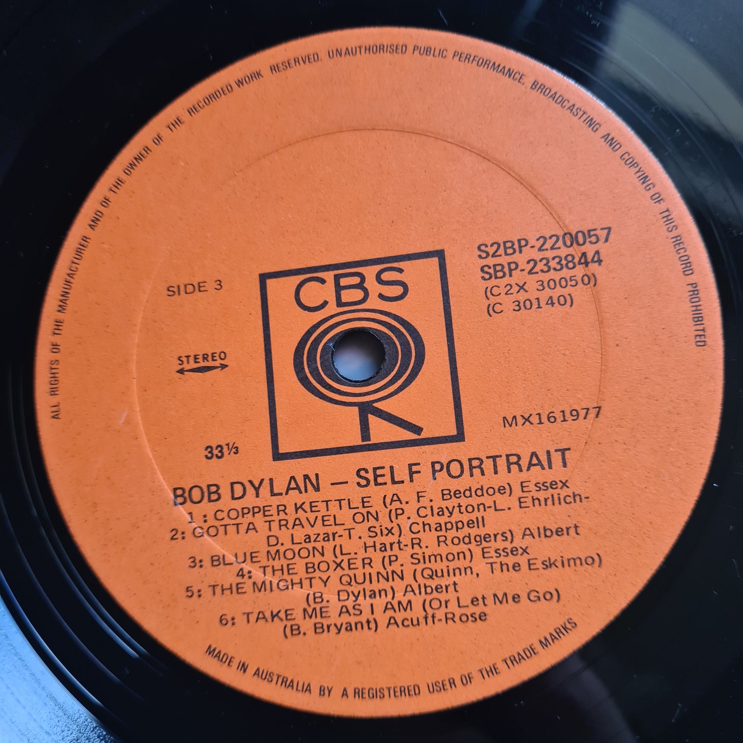 Bob Dylan – Self Portrait - 1970 (2LP Australian Pressing) - Vinyl Record (Gatefold)