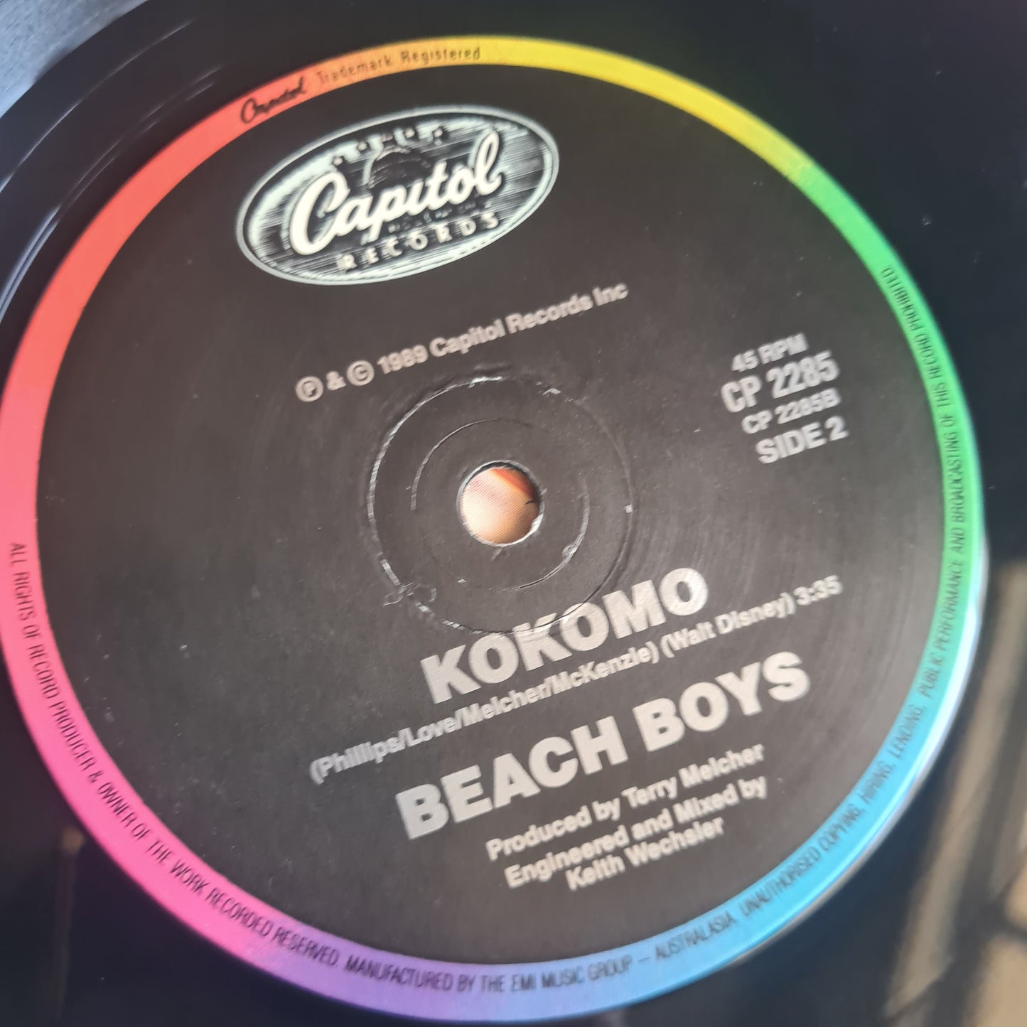 The Beach Boys – Still Cruisin'/ Kokomo - 1989 - Vinyl Record 7" Single - 45 RPM
