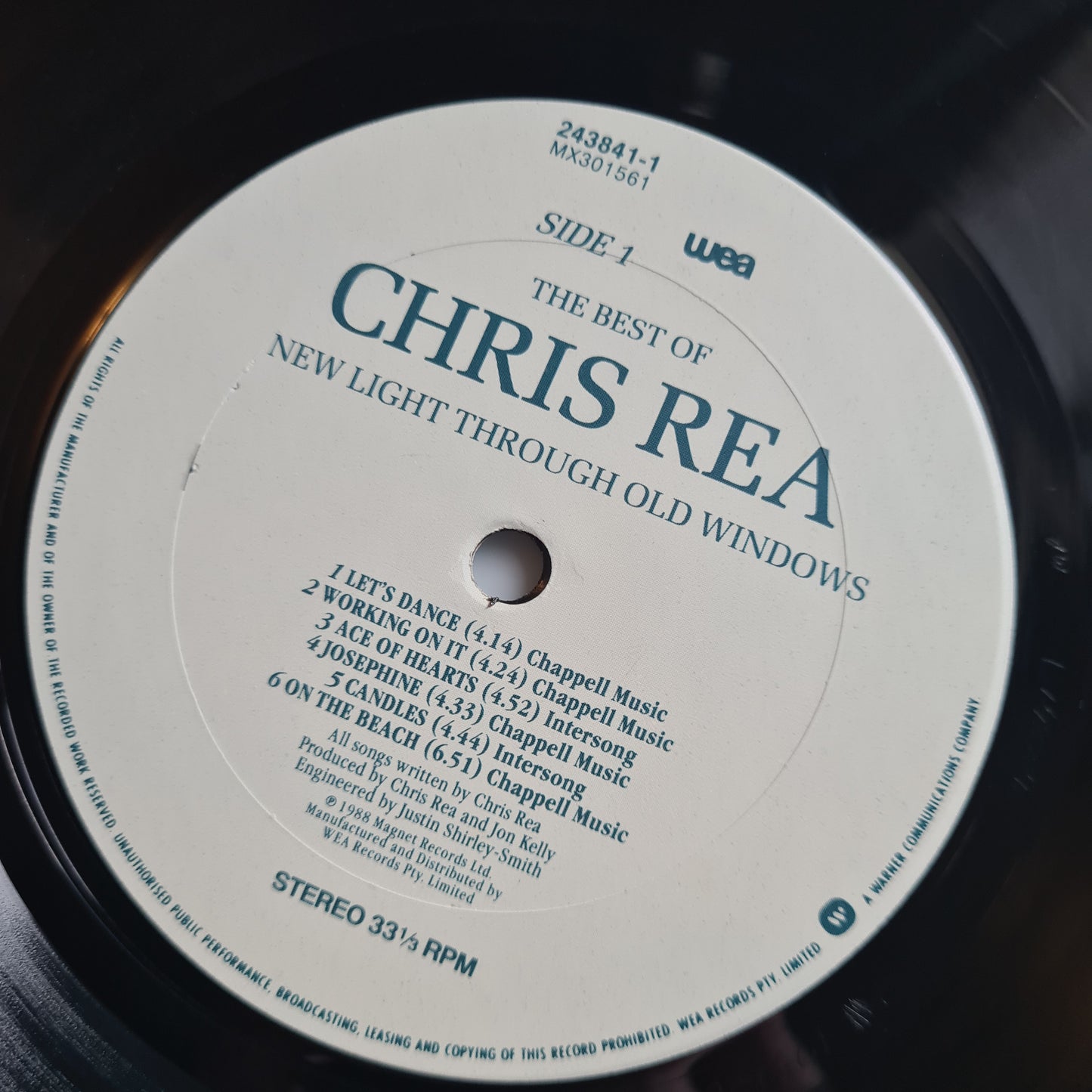 Chris Rea – The Best Of Chris Rea: New Light Through Old Windows - 1988 - Vinyl Record LP (near mint)