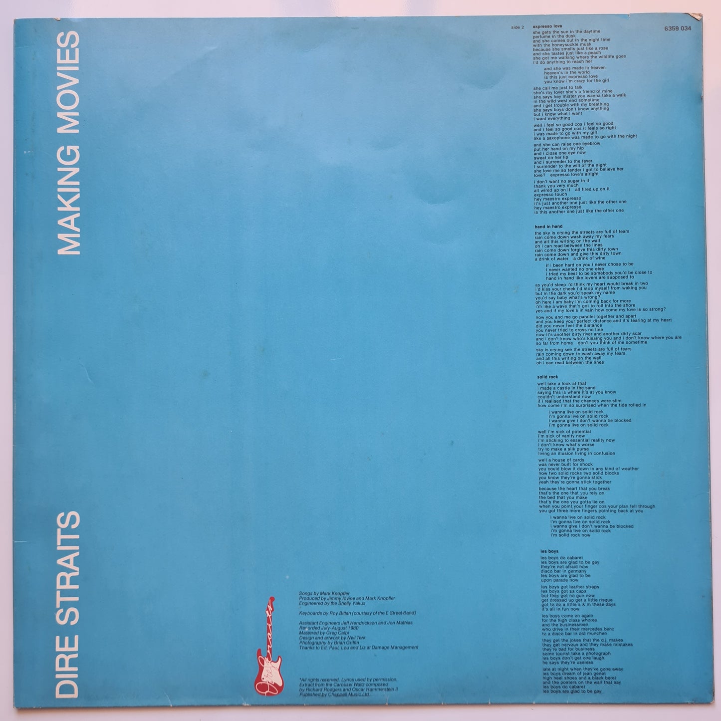 Dire Straits – Making Movies - 1980 - Vinyl Record LP