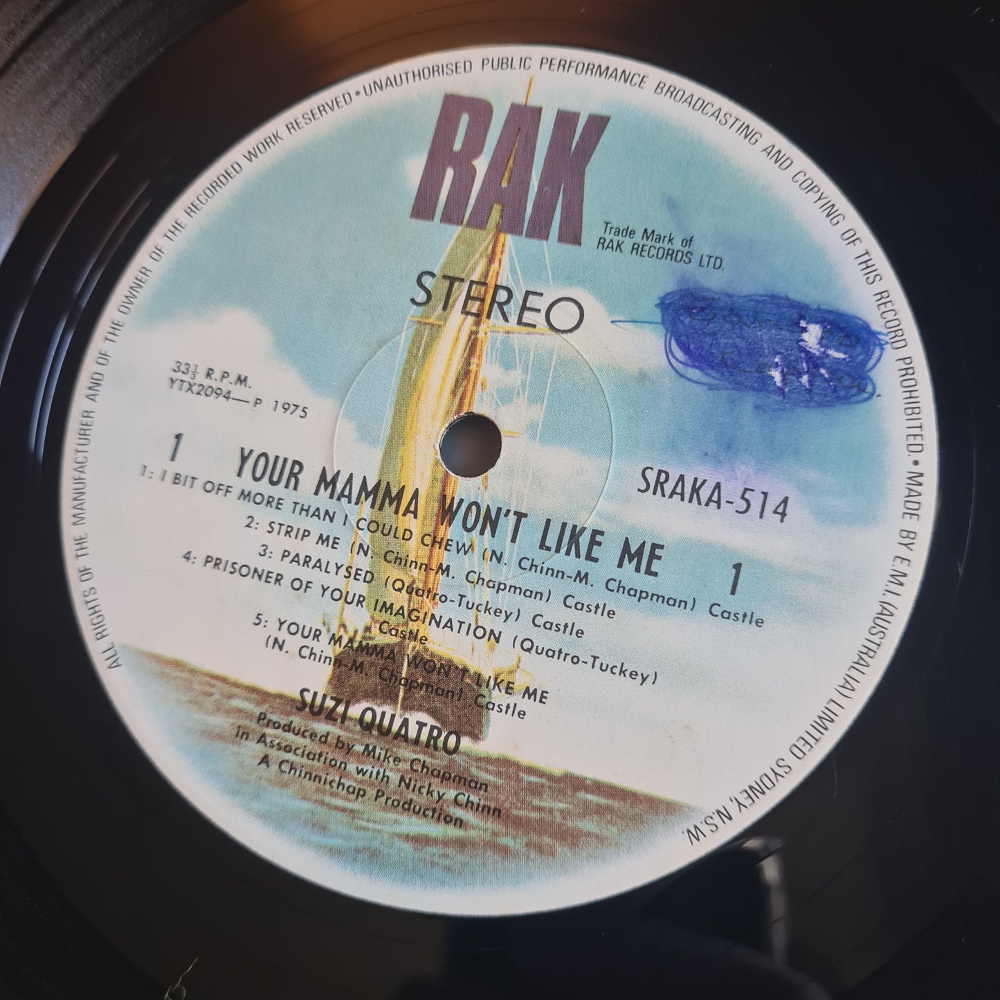 Suzi Quatro – Your Mamma Won't Like Me - 1975 - Vinyl Record LP