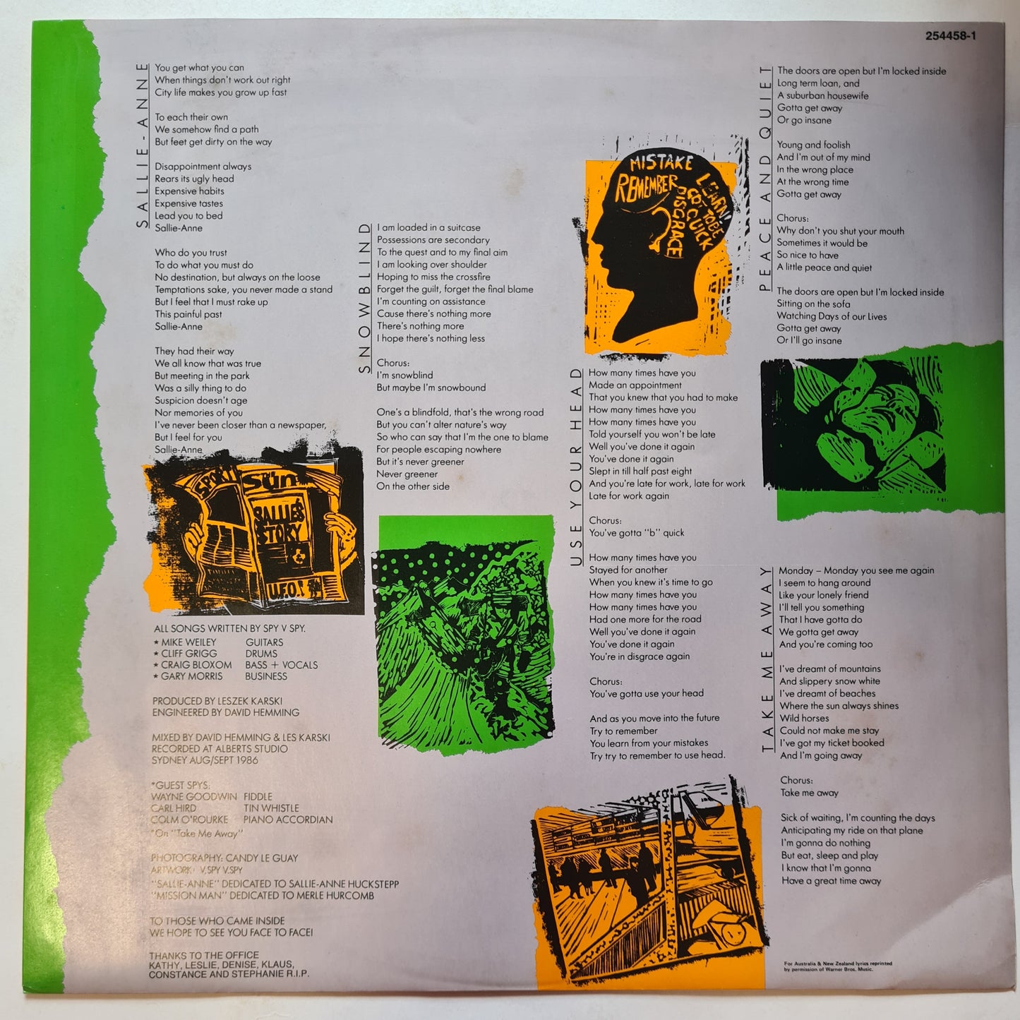 V. Spy V. Spy – A.O. Mod. TV. Vers. - 1986 - Vinyl Record LP (near mint)