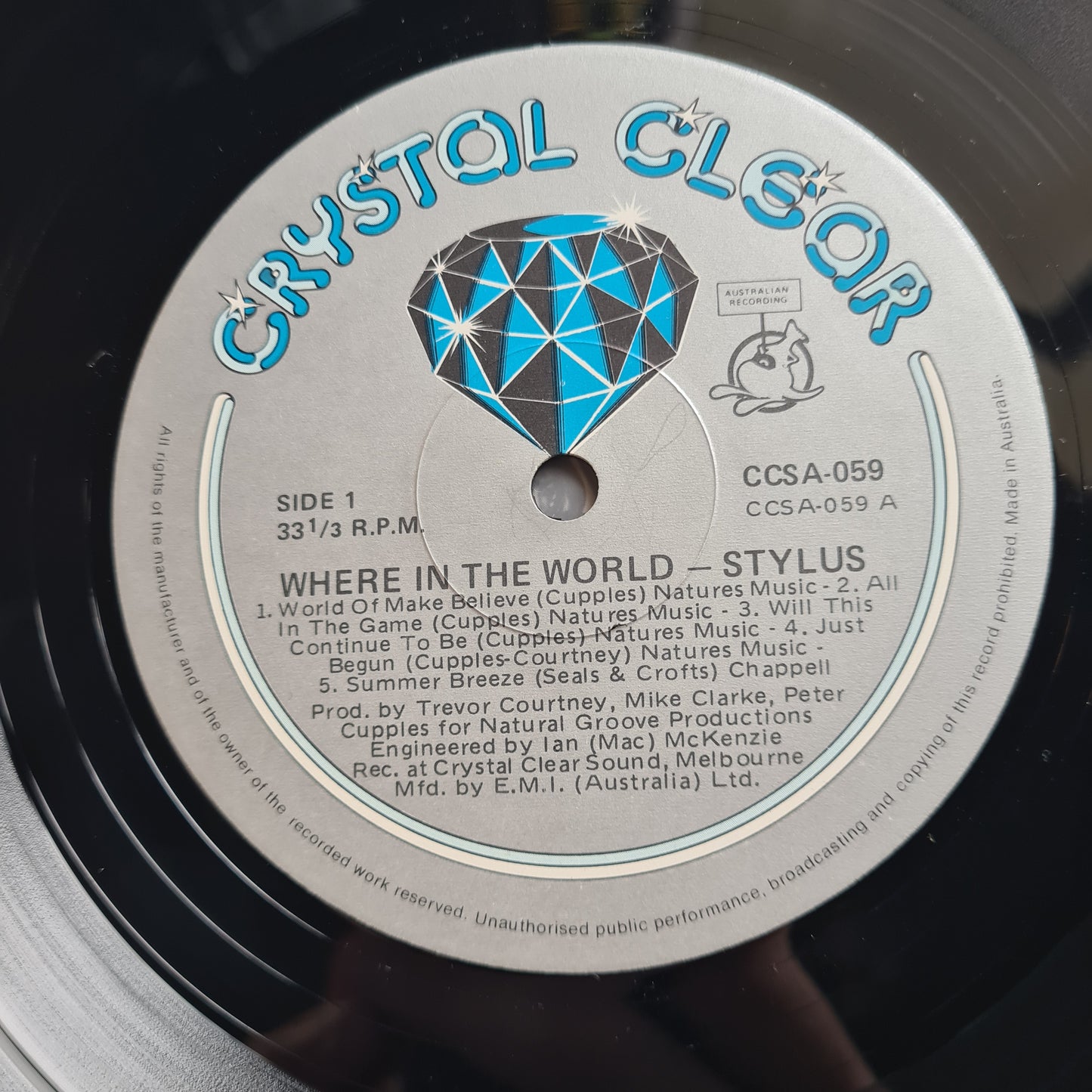 Stylus – Where In The World - 1975 - Vinyl Record LP (near mint)