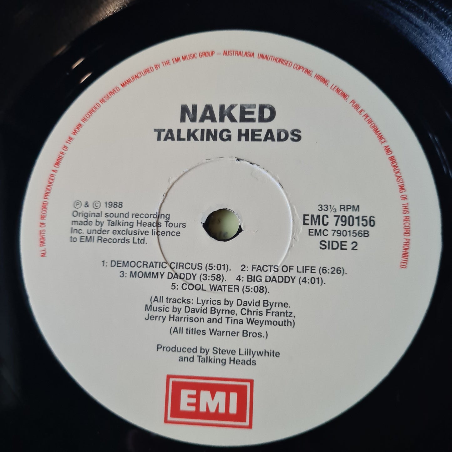 Talking Heads – Naked - 1988 - Vinyl Record LP (Excellent)
