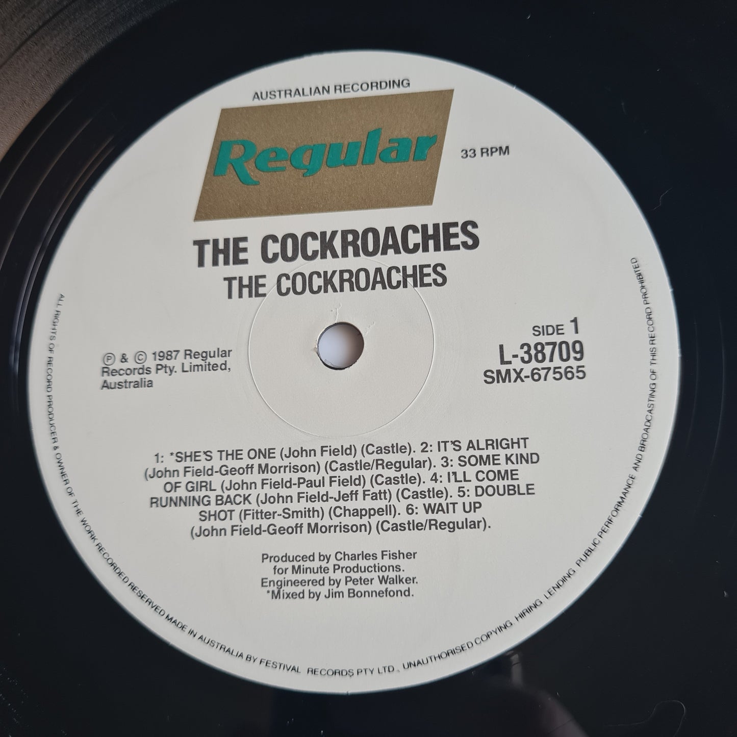 The Cockroaches – The Cockroaches - 1987 - Vinyl Record LP