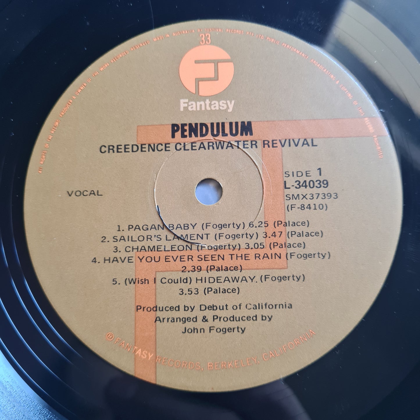 Creedence Clearwater Revival – Pendulum - 1970 (RARE 70's Brown Label OZ Pressing) - Vinyl Record LP