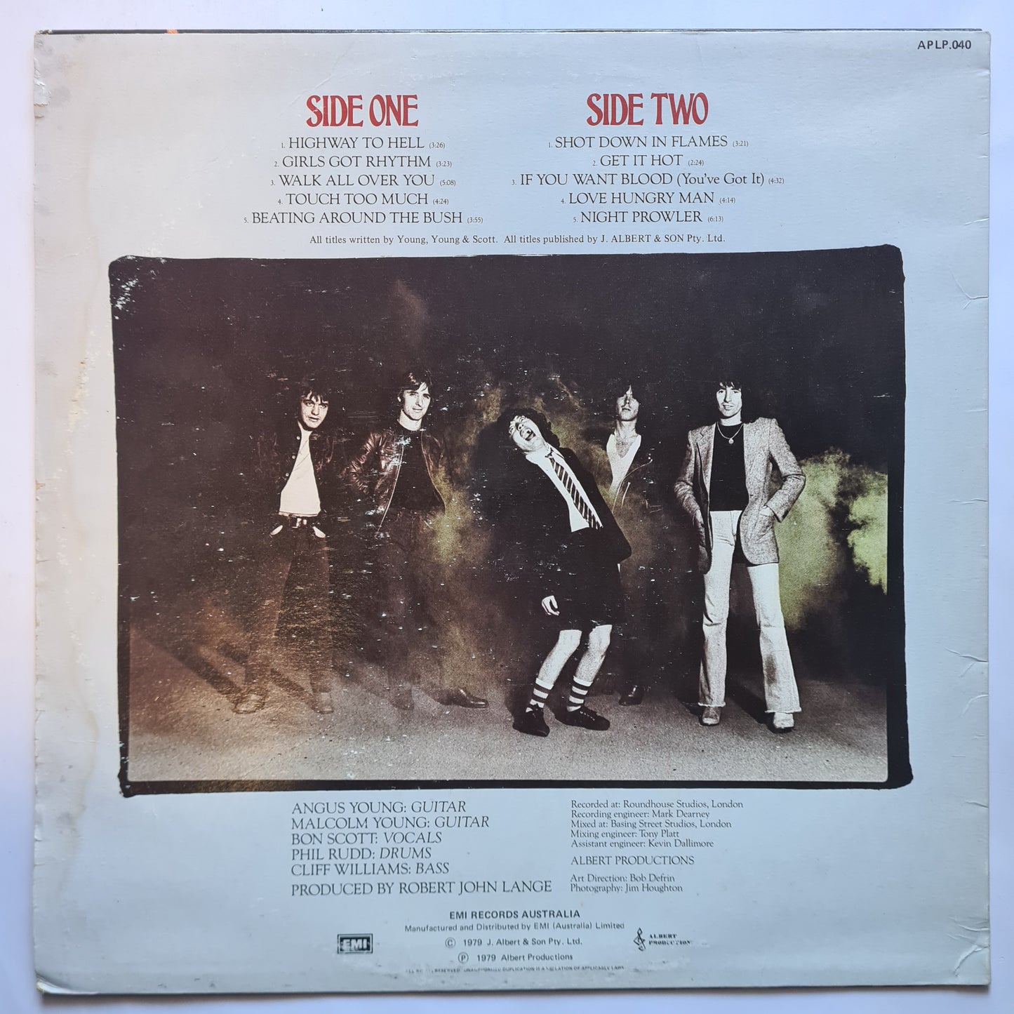 AC/DC – Highway To Hell - 1979 (1980 Black Label Australian Pressing) - Vinyl Record LP