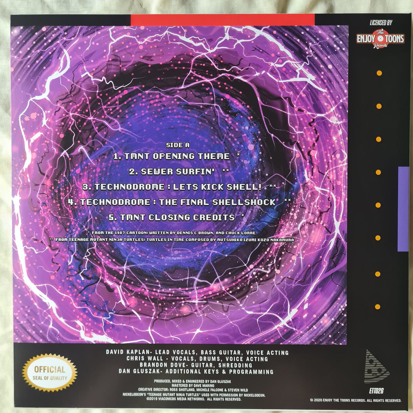 Teenage Mutant Ninja Turtles – Let's Kick Shell (Deluxe Edition,Tubular Turtle Swirl) - SNES Video Game Soundtrack- Vinyl Record EP