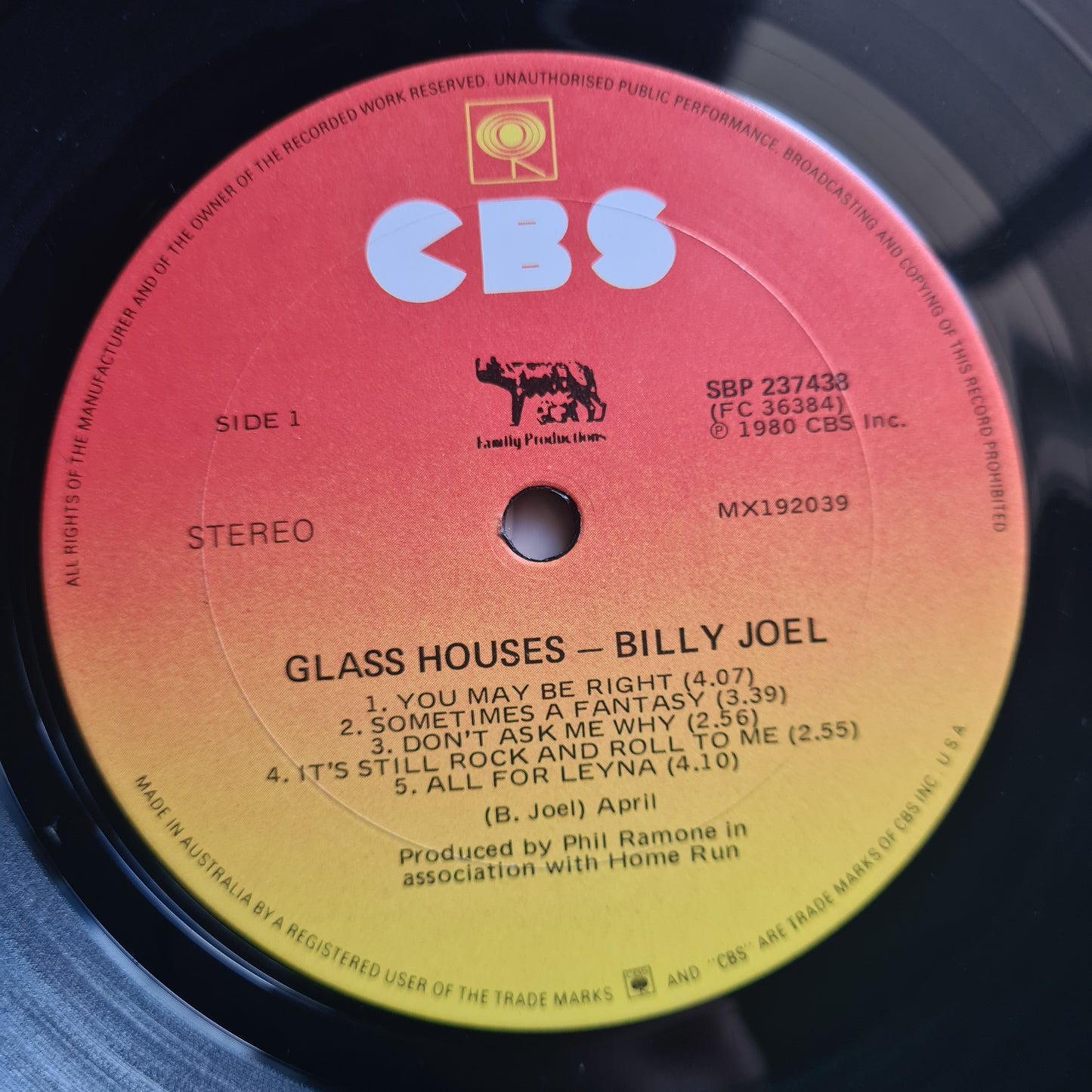 Billy Joel – Glass Houses - 1980 - Vinyl Record LP