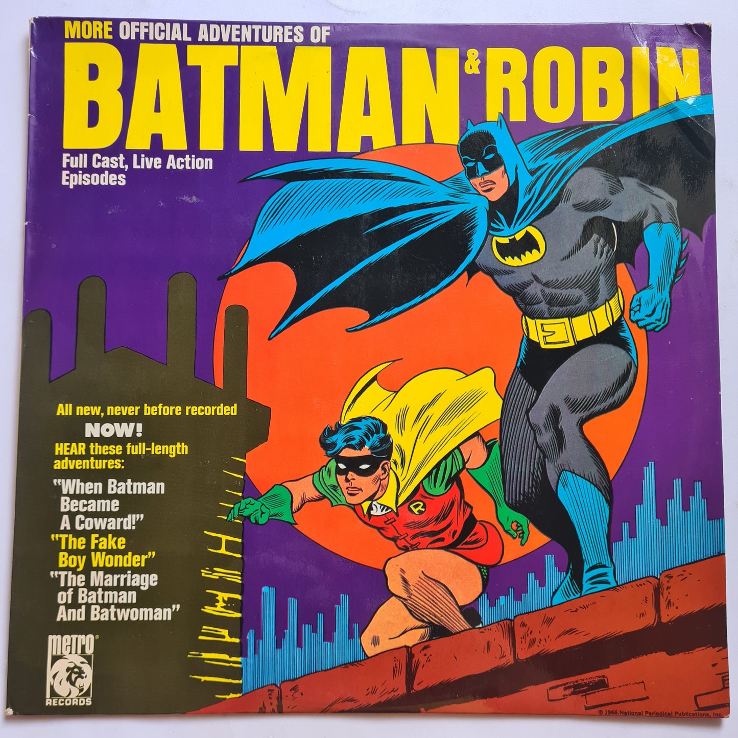 Batman & Robin – More Official Adventures Of Batman & Robin - 1975 - Vinyl Record LP (near mint)