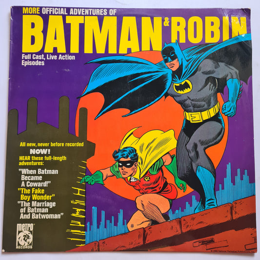 Batman & Robin – More Official Adventures Of Batman & Robin - 1975 - Vinyl Record LP (near mint)
