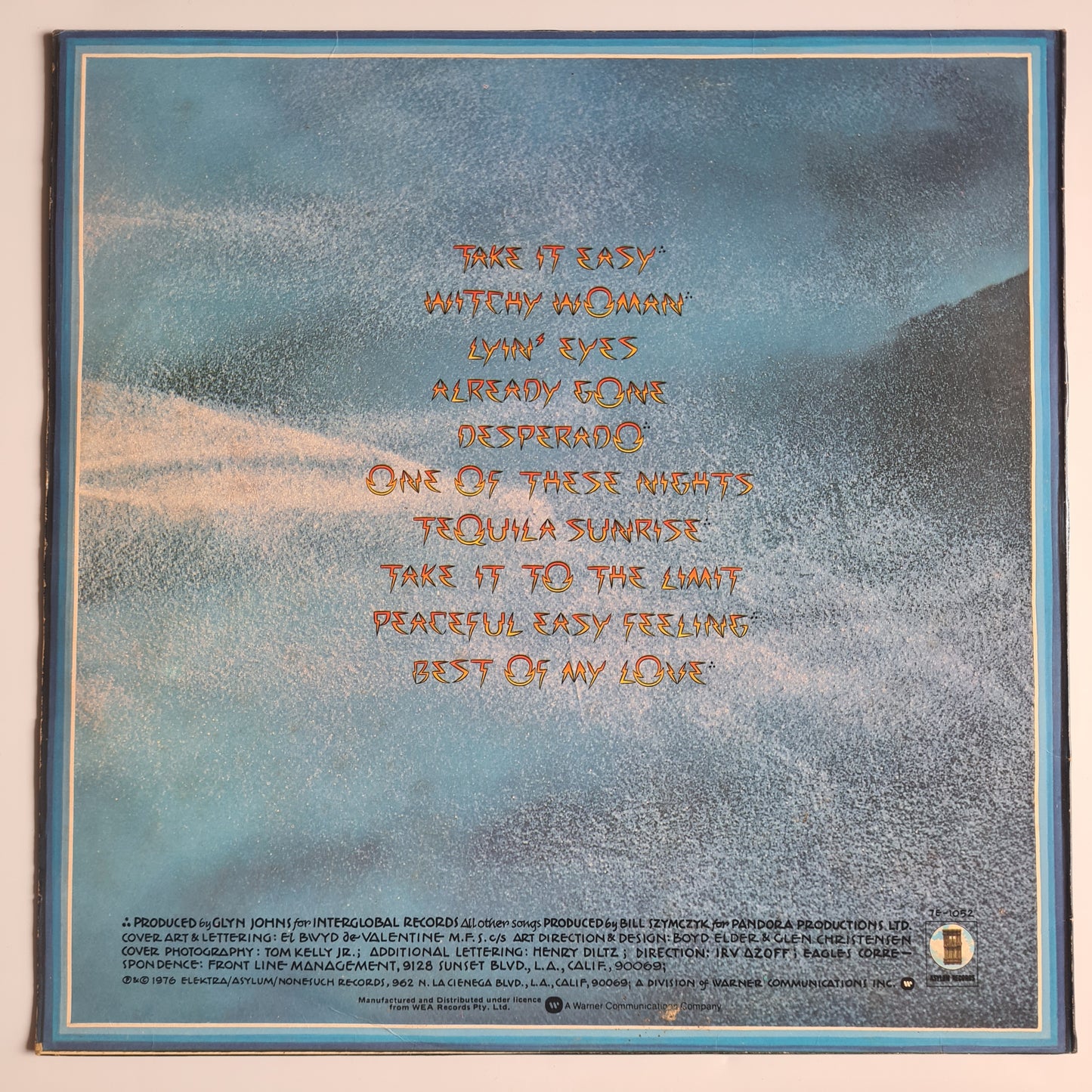 The Eagles – Their Greatest Hits - 1976 - Vinyl Record LP