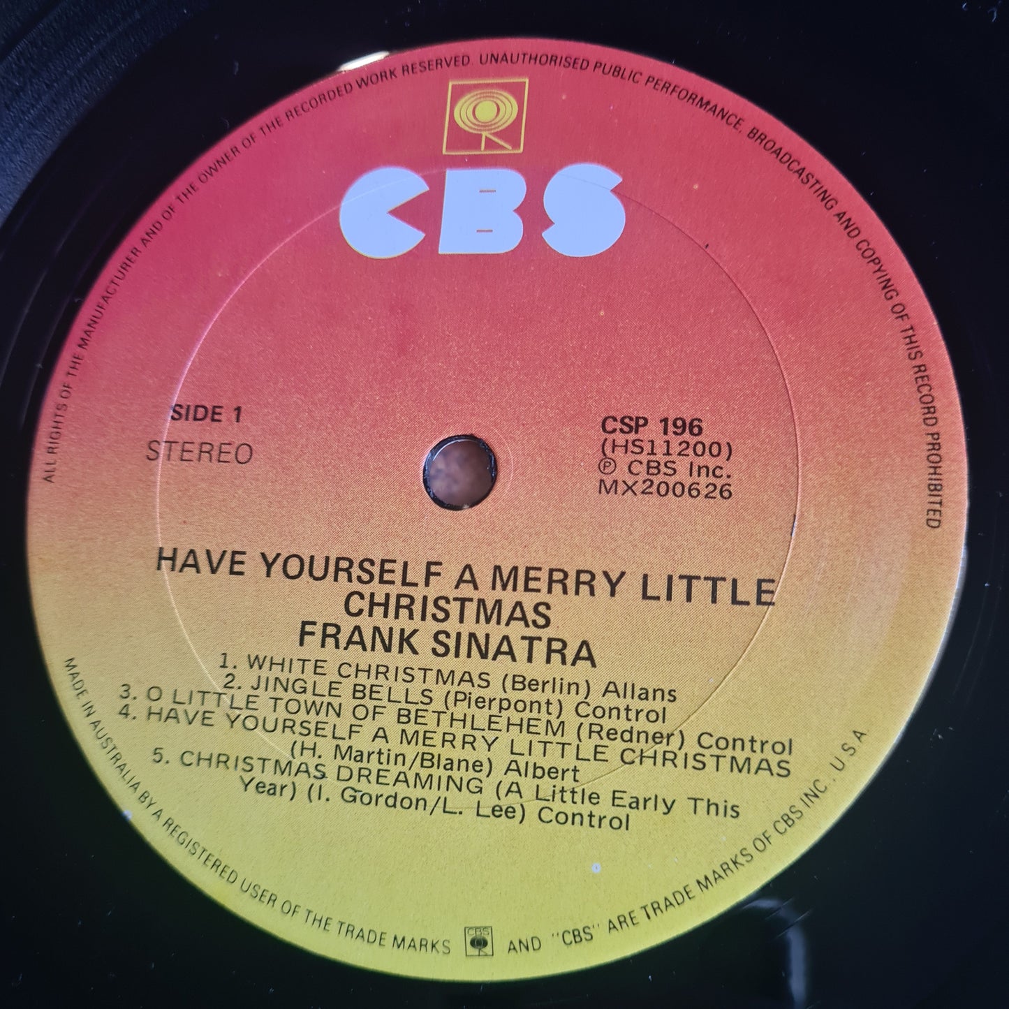 Frank Sinatra – Have Yourself A Merry Little Christmas - 1948 (1970's Australian Pressing) - Vinyl Record LP