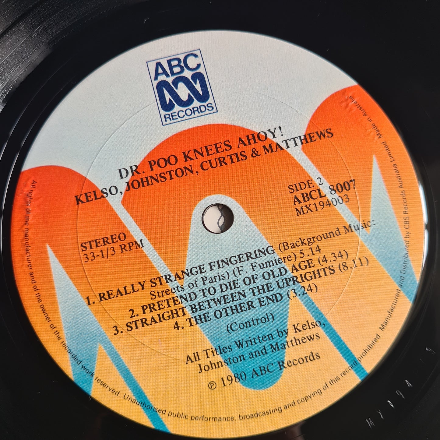 Dr Poo – Knees Ahoy! - 1980 - Vinyl Record LP (near mint)
