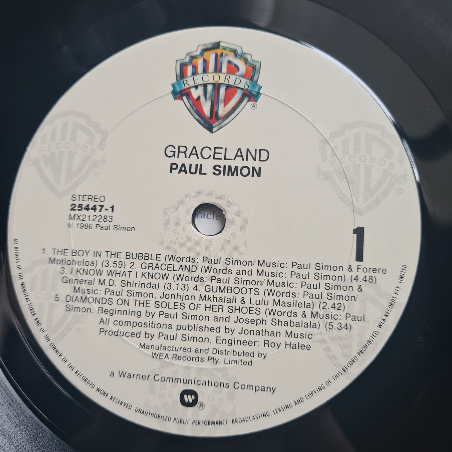 Paul Simon – Graceland - 1986 - Vinyl Record LP
