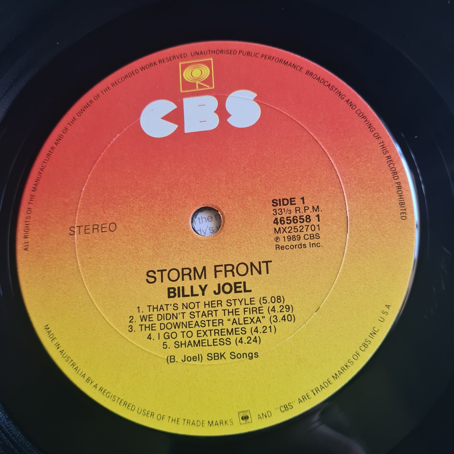 Billy Joel – Storm Front - 1989 - Vinyl Record LP (near mint)