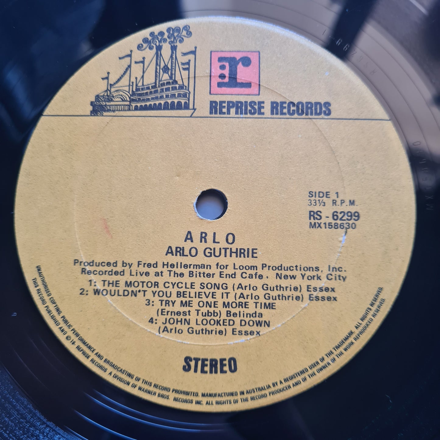 Arlo Guthrie – Arlo- 1968 - Vinyl Record LP