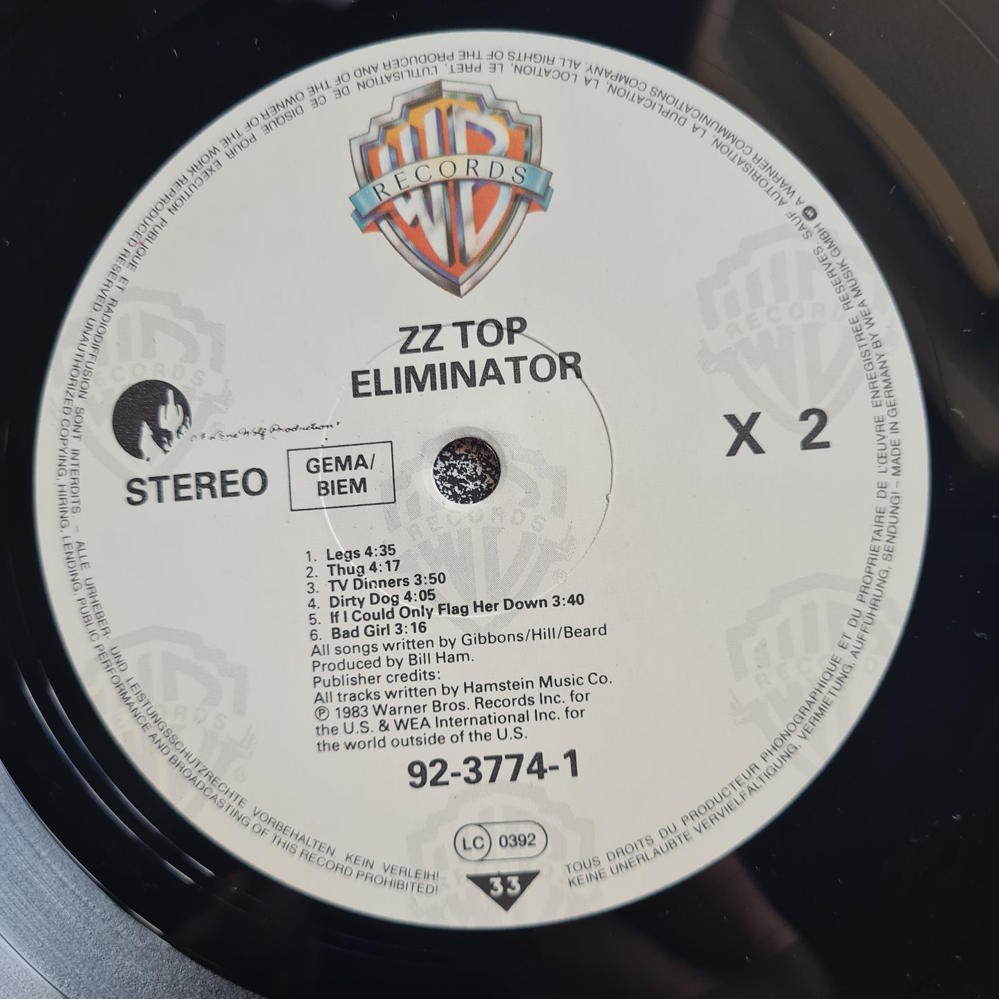 ZZ Top – Eliminator - 1983 (German pressing) - Vinyl Record LP (near mint)