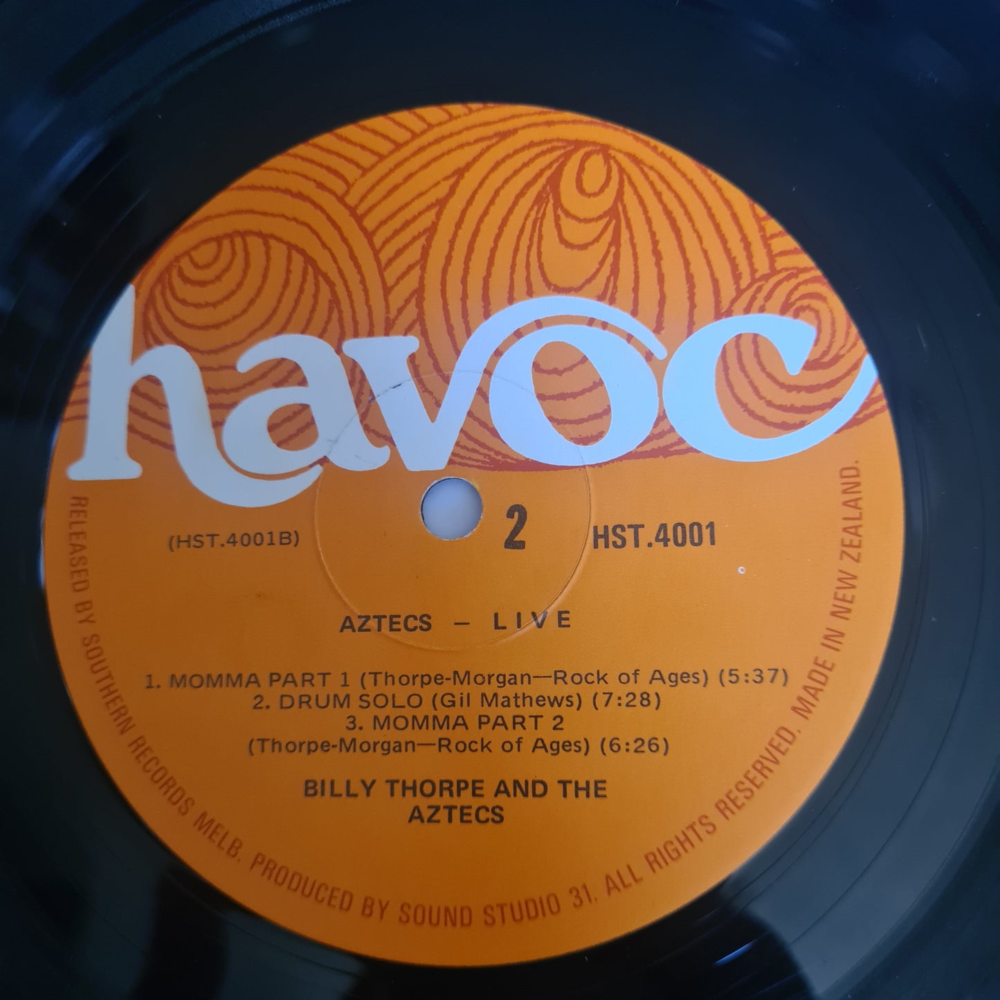 Billy Thorpe & The Aztecs – Live: Melbourne Town Hall - 1971 (Gatefold) - Vinyl Record LP