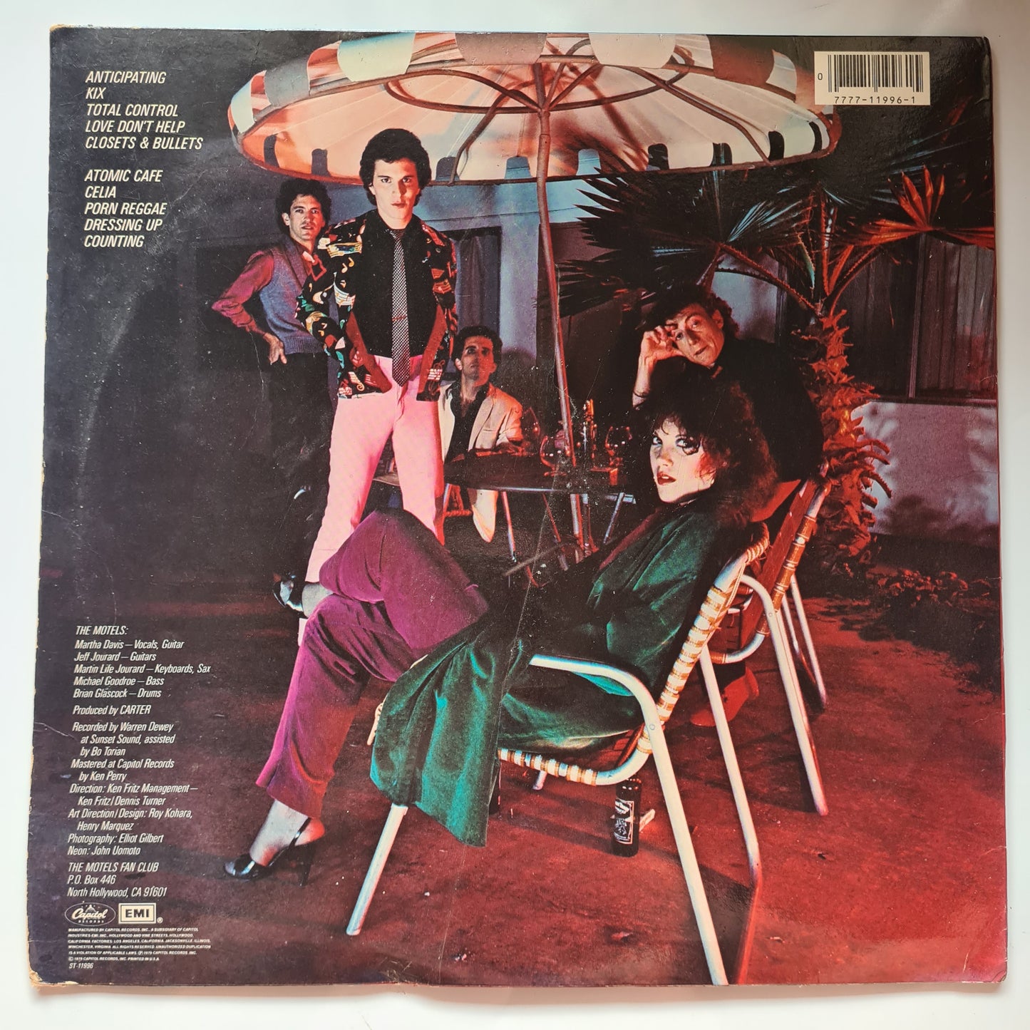 Motels – Motels - 1979 (USA Pressing) - Vinyl Record LP