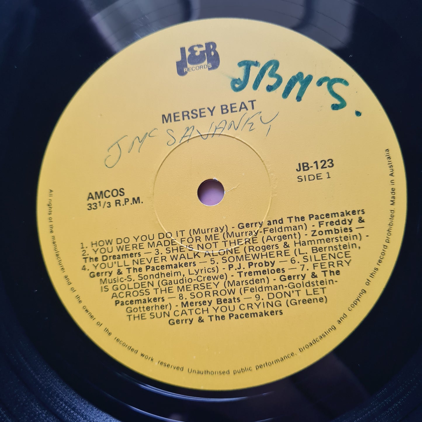 Various – Mersey Beat - 1982 - Vinyl Record LP