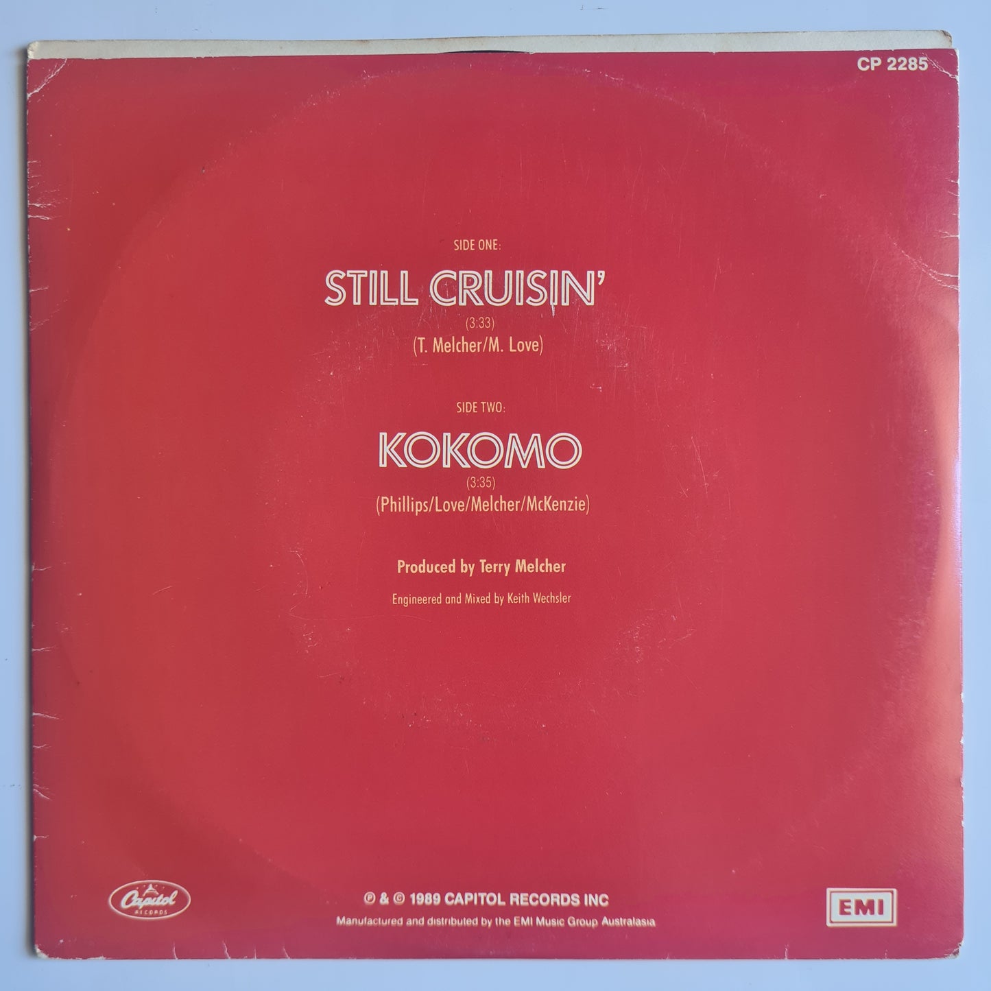 The Beach Boys – Still Cruisin'/ Kokomo - 1989 - Vinyl Record 7" Single - 45 RPM