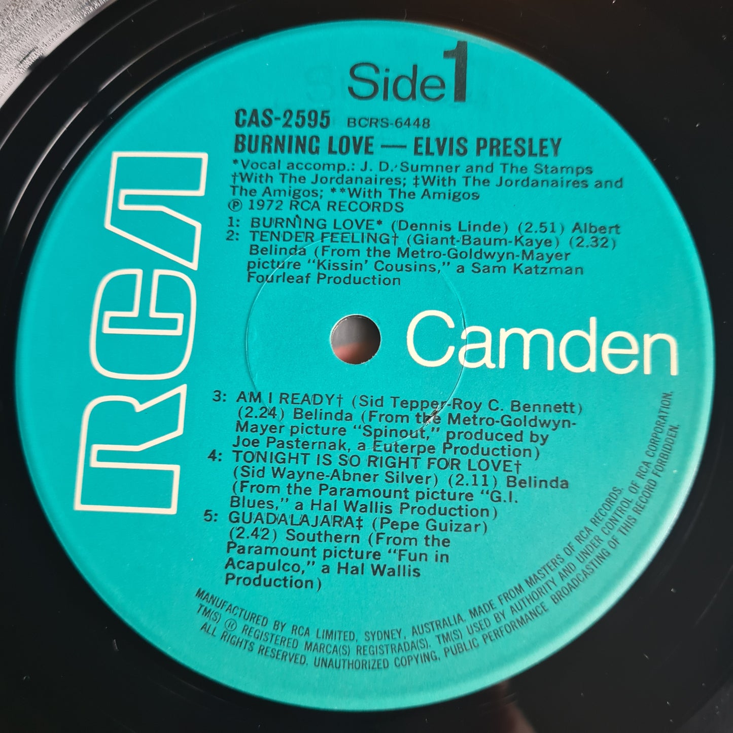 Elvis Presley – Burning Love & Hits From His Movies - 1972 - Vinyl Record LP