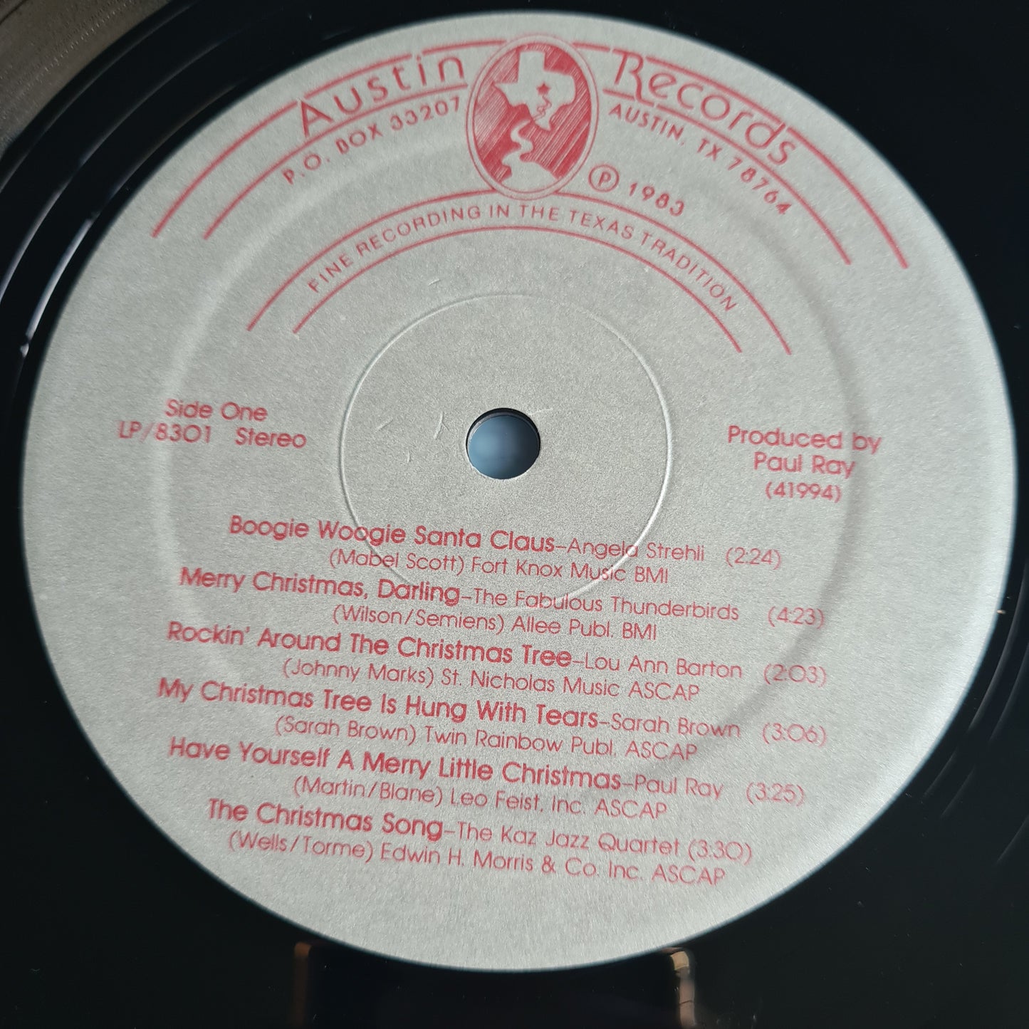 Various – An Austin Rhythm And Blues Christmas - 1983 - Vinyl Record LP (near mint)