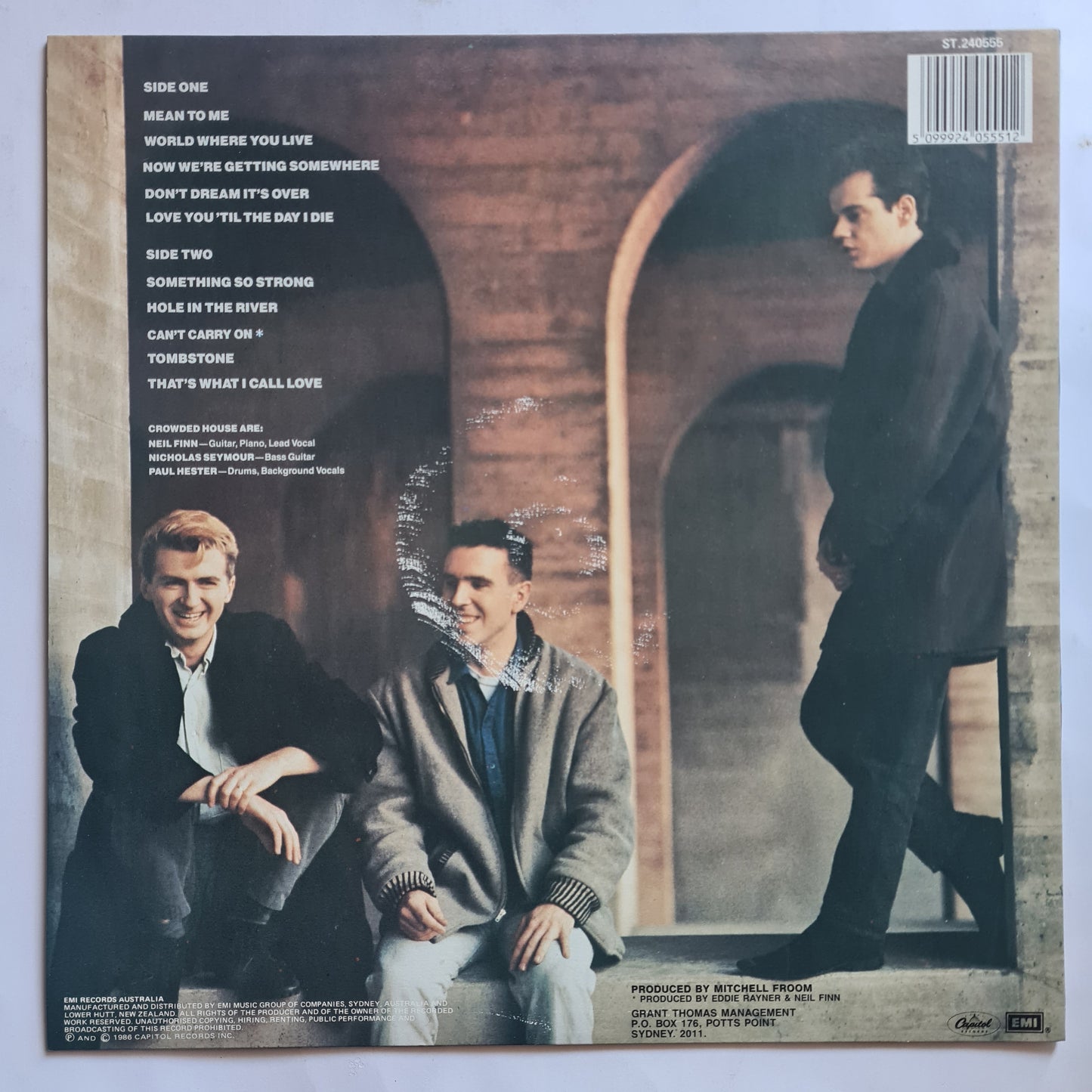 Crowded House – Crowded House - 1986 - Vinyl Record LP