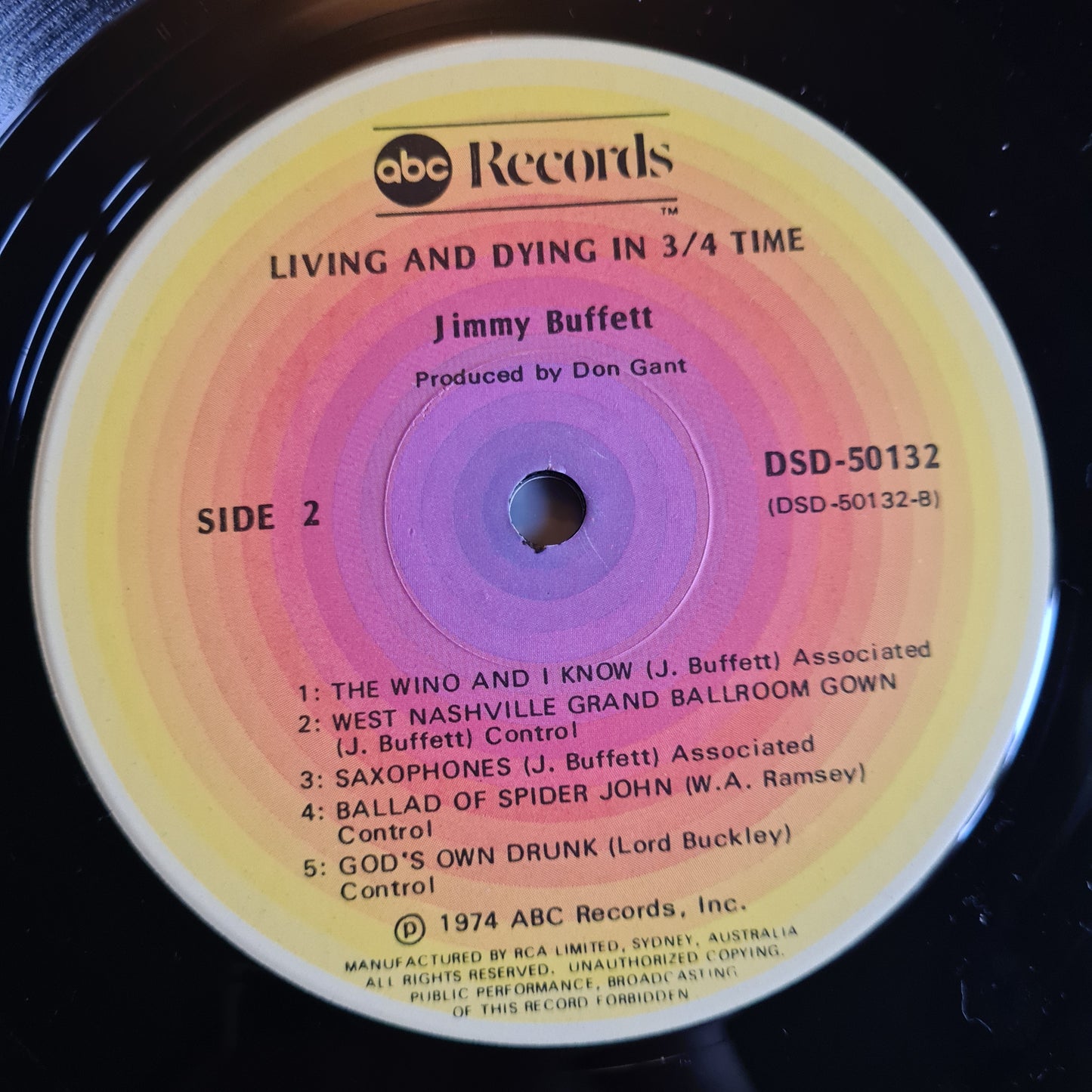 Jimmy Buffett – Living And Dying In 3/4 Time - 1975 (1979 Australian Pressing) - Vinyl Record LP (Gatefold)