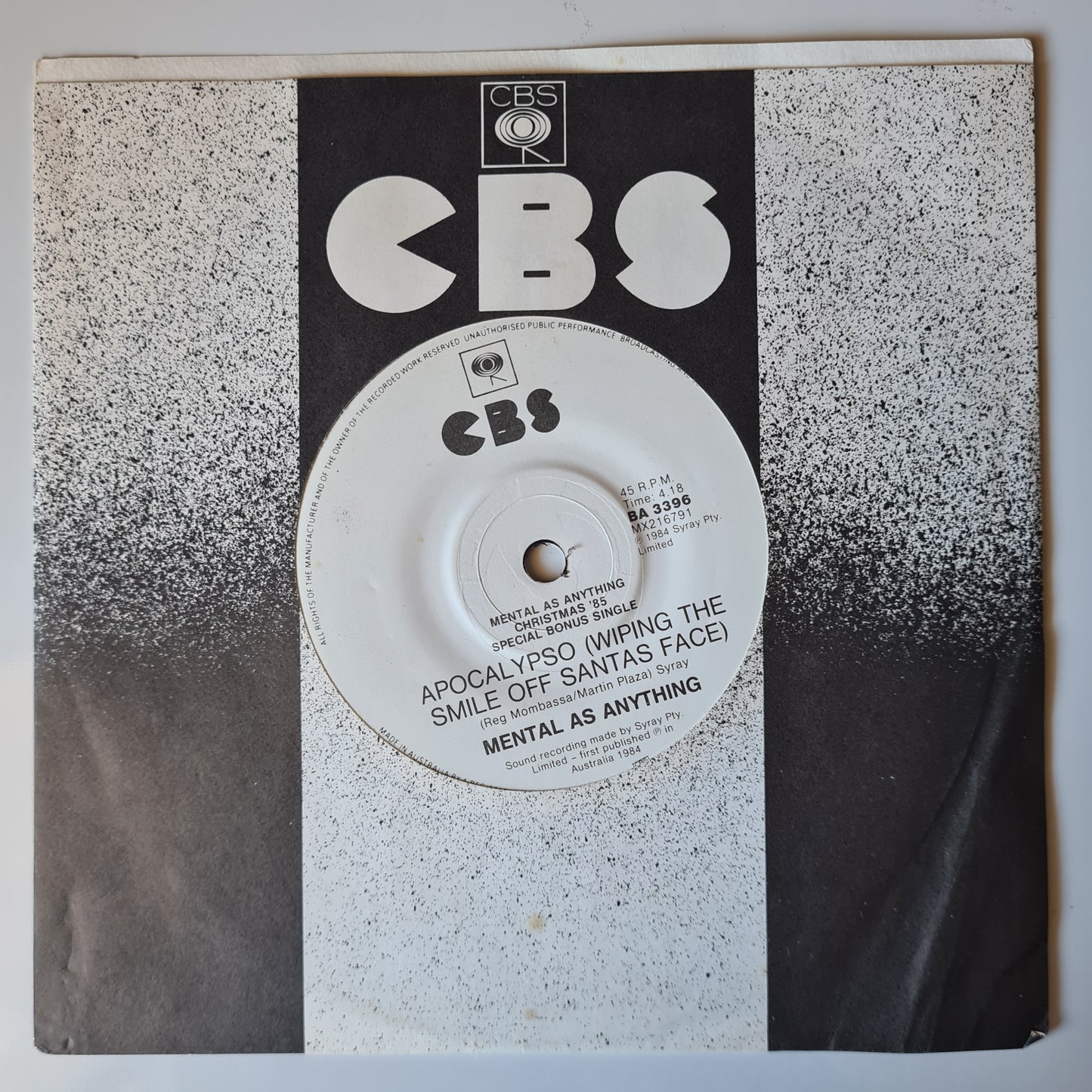 Mental As Anything - Fundamental As Anything  - 1985 (Limited Edition with Bonus Single & Posters) - Vinyl Record LP