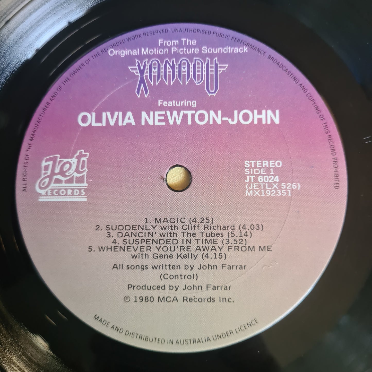 ELO & Olivia Newton John – Xanadu - 1980 (Gatefold) - Vinyl Record LP (near mint)