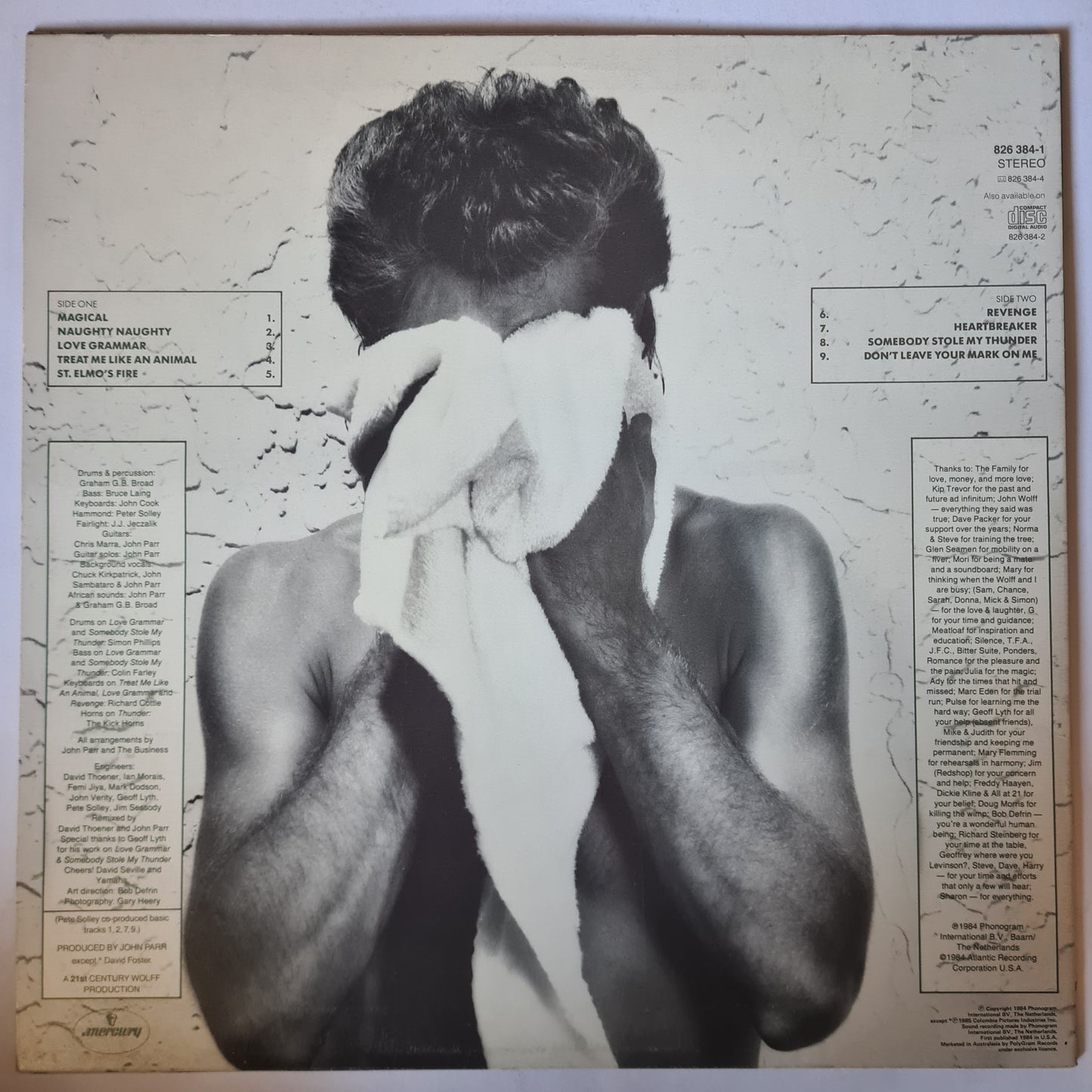 John Parr – John Parr (St. Elmos Fire) - 1985 - Vinyl Record LP