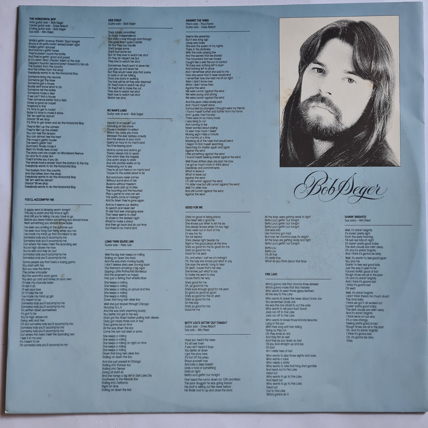 Bob Seger & The Silver Bullet Band – Against The Wind - 1980 - Vinyl Record LP (near mint)