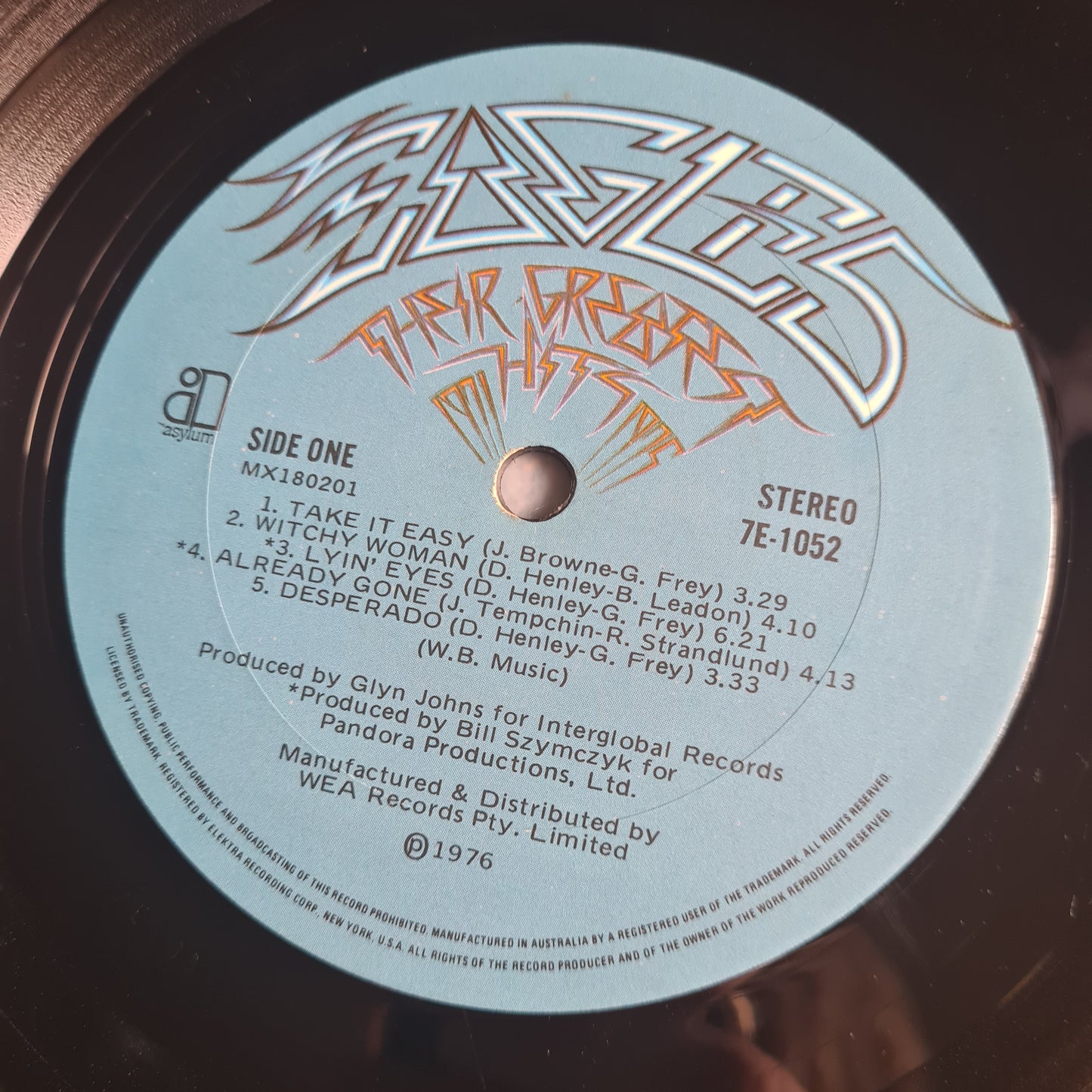 The Eagles – Their Greatest Hits - 1976 - Vinyl Record LP