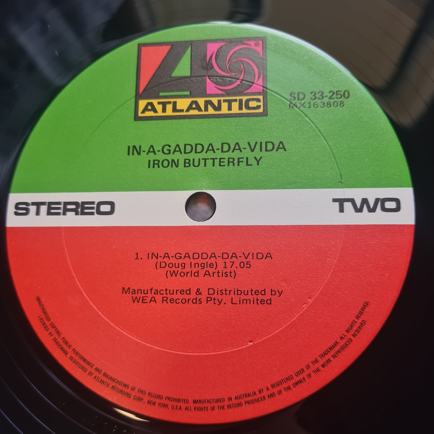 Iron Butterfly – In-A-Gadda-Da-Vida - 1968 (70's Australian Pressing) - Vinyl Record LP (near mint)