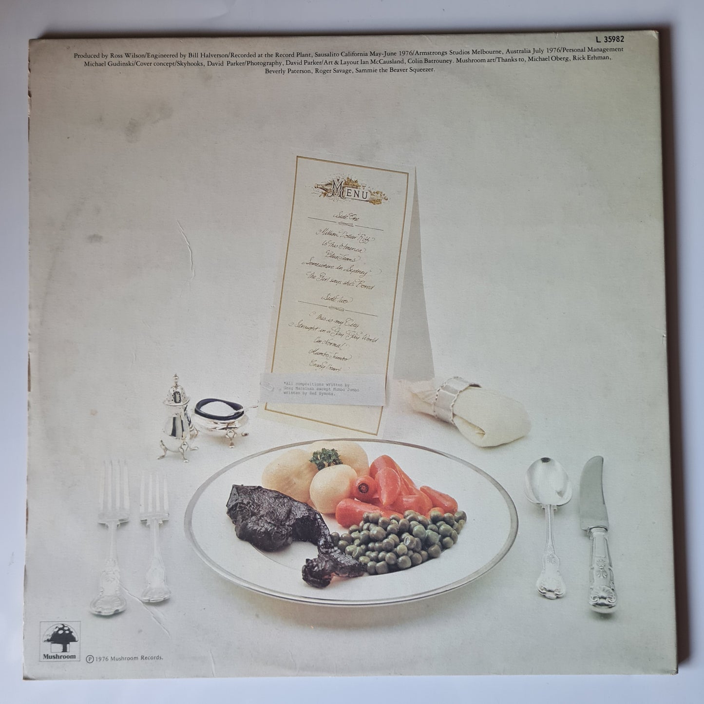 Skyhooks – Straight In A Gay Gay World (with Poster) - 1976 - Vinyl Record LP (near mint)