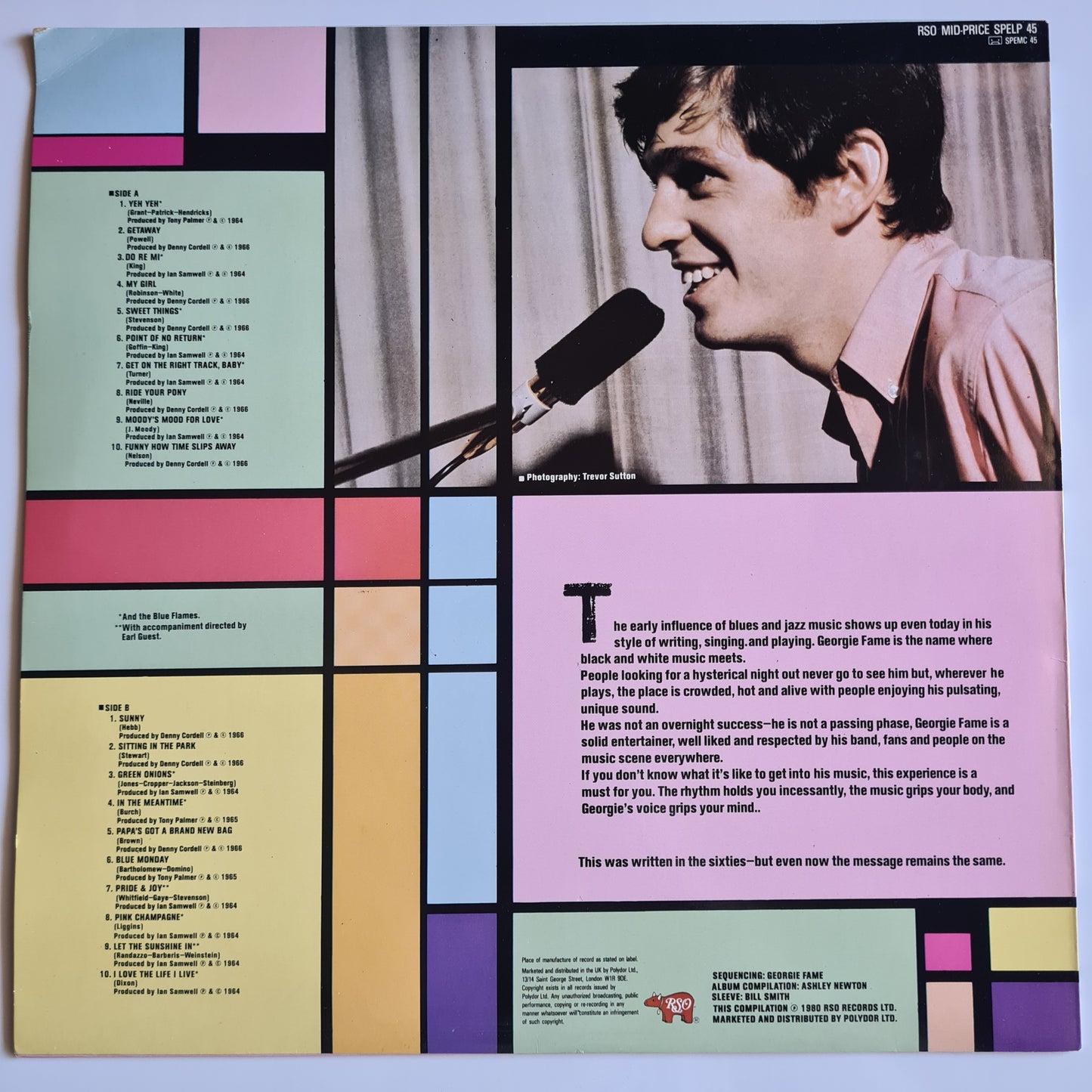 Georgie Fame – 20 Beat Classics - 1980 - Vinyl Record LP