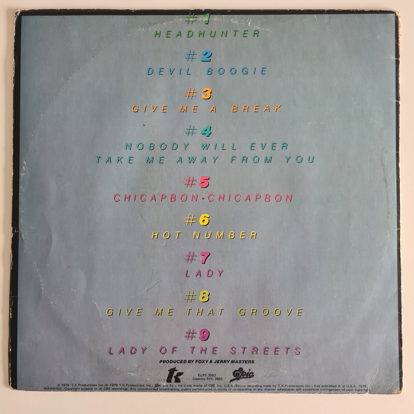 Foxy – Hot Numbers - 1979 - Vinyl Record LP